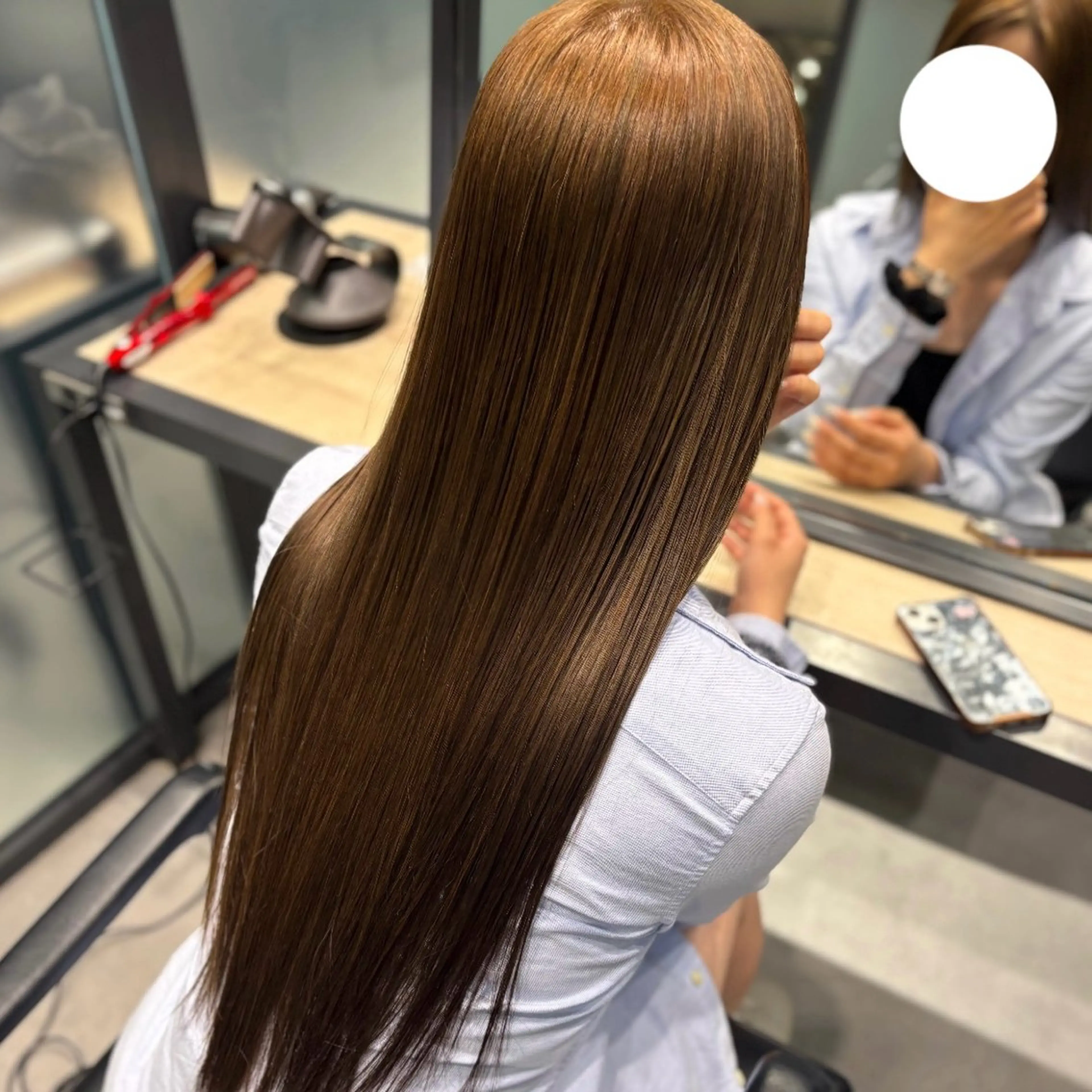 ロング 縮毛矯正 🍀銀座美容師🍀 似合わせ/韓国ヘアのヘアスタイル