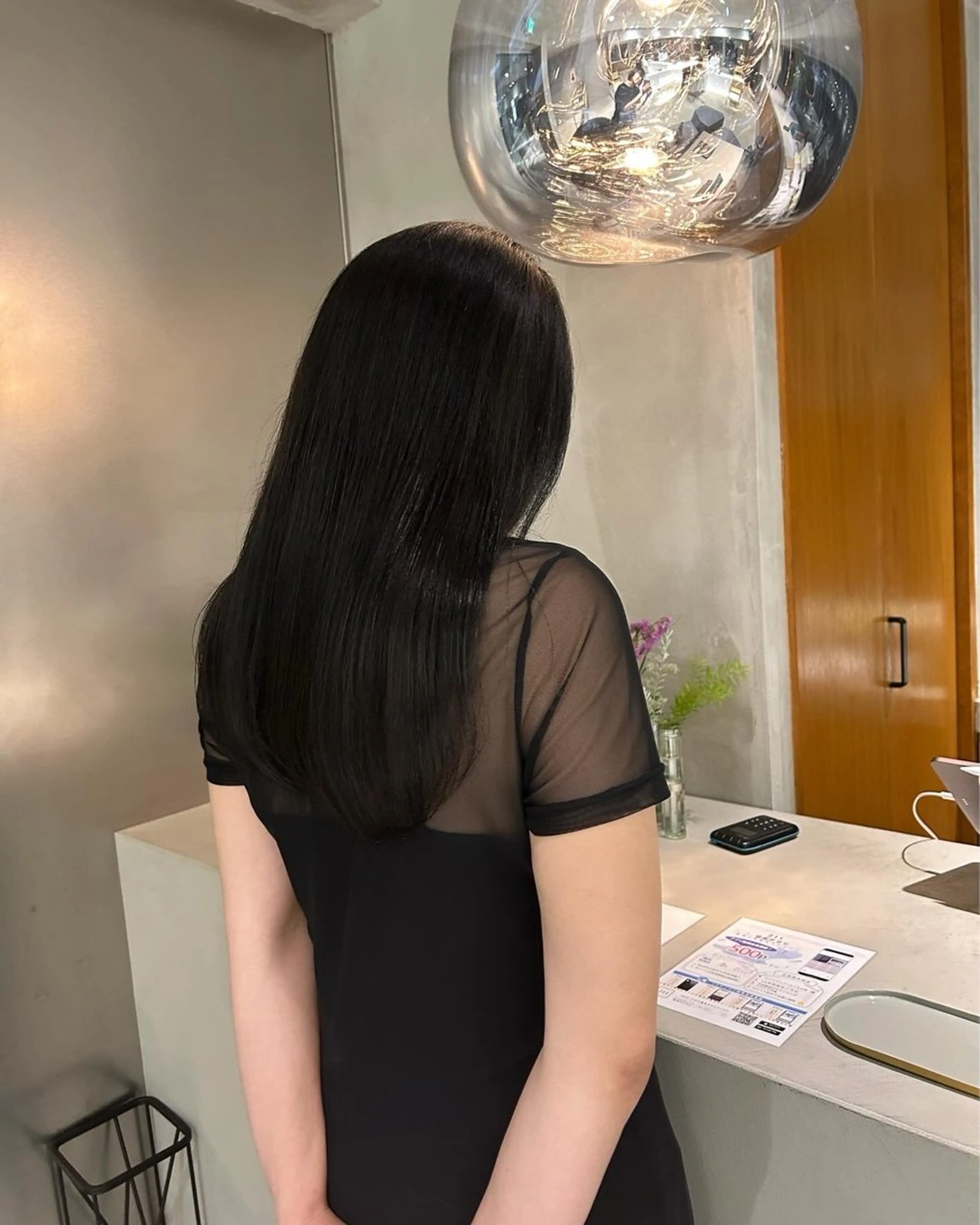 ロング カラー 馬場 菜乃夏のヘアスタイル