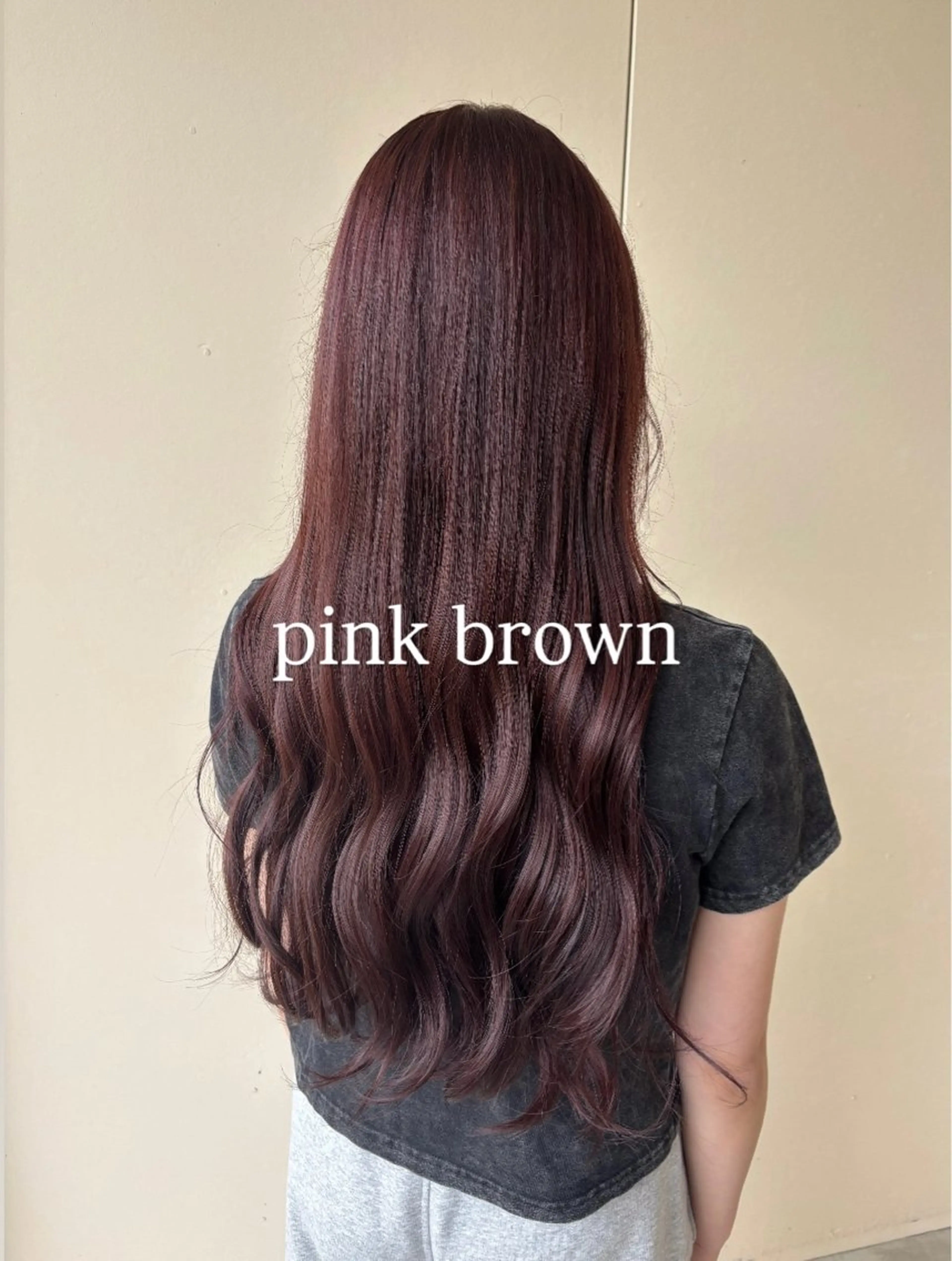 ロング カラー ブラウンカラー ピンクカラー ピンクブラウン カシェリタヘア🫧 KOKORO  💞のヘアスタイル