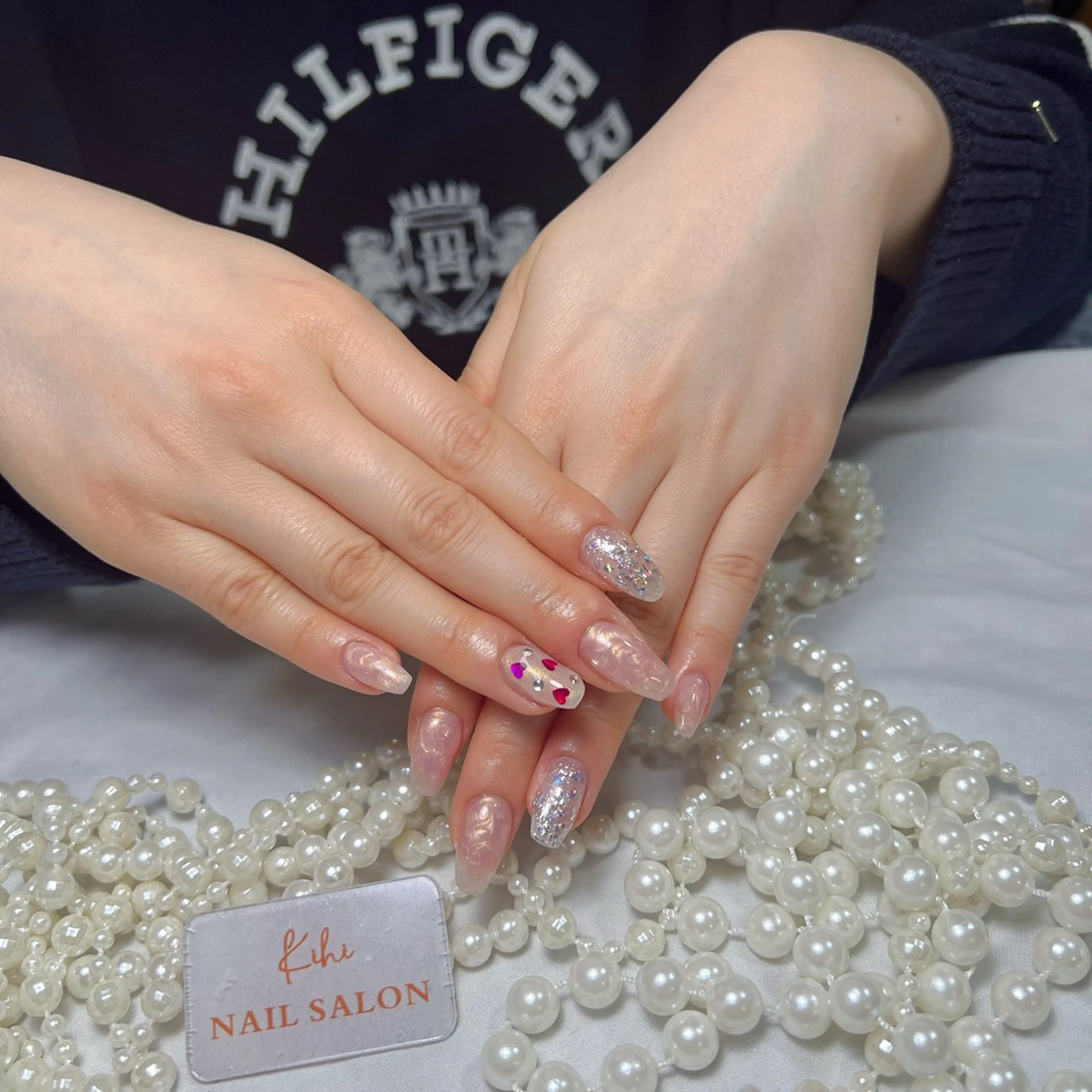 ネイル アートネイル フレンチネイル ジェルネイル グラデーション 韓国ネイル 村中 ハナのネイルデザイン