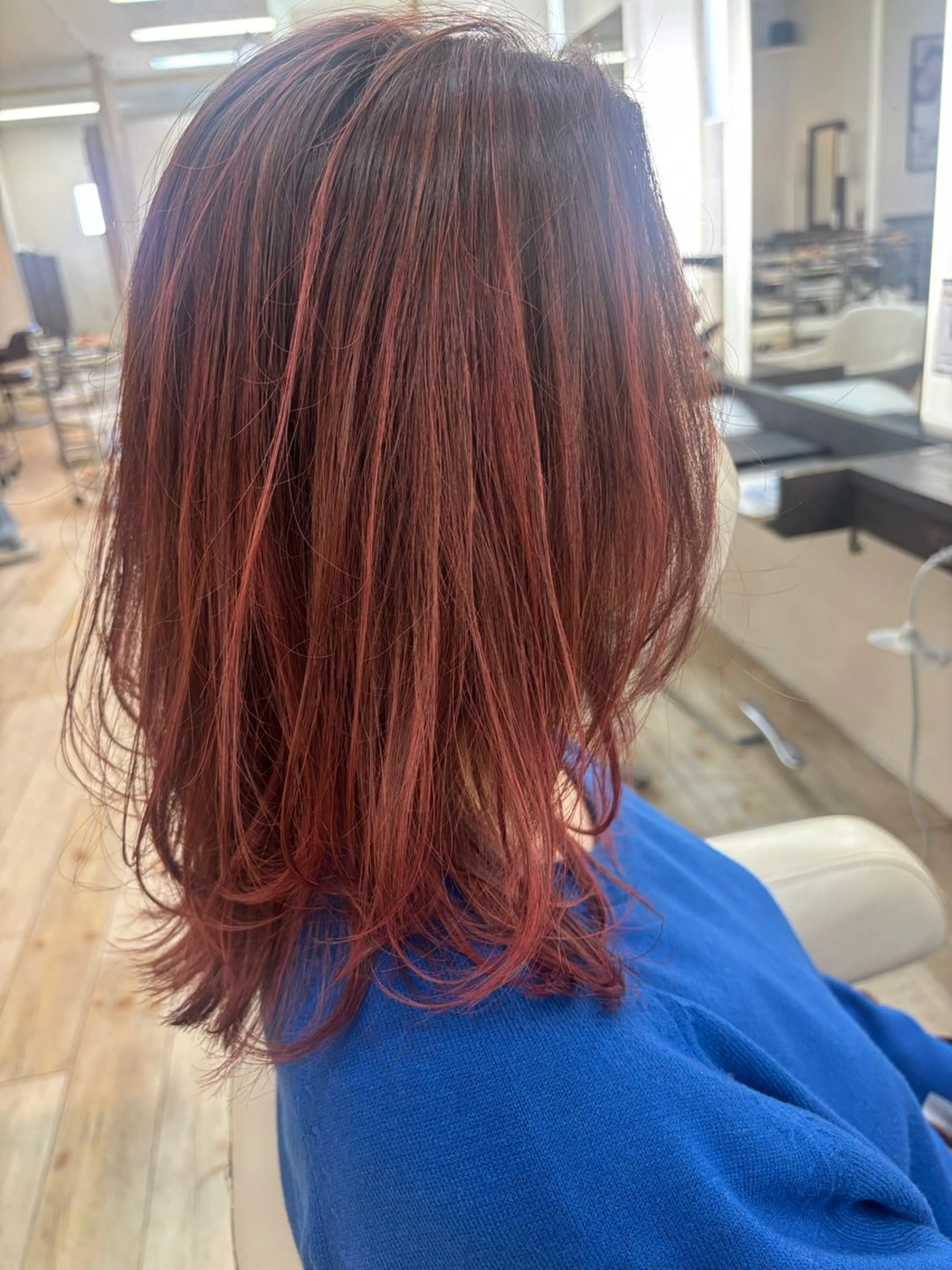 ロング カラー カット ヘアカラー ルプラボウ 石黒よう子のヘアスタイル