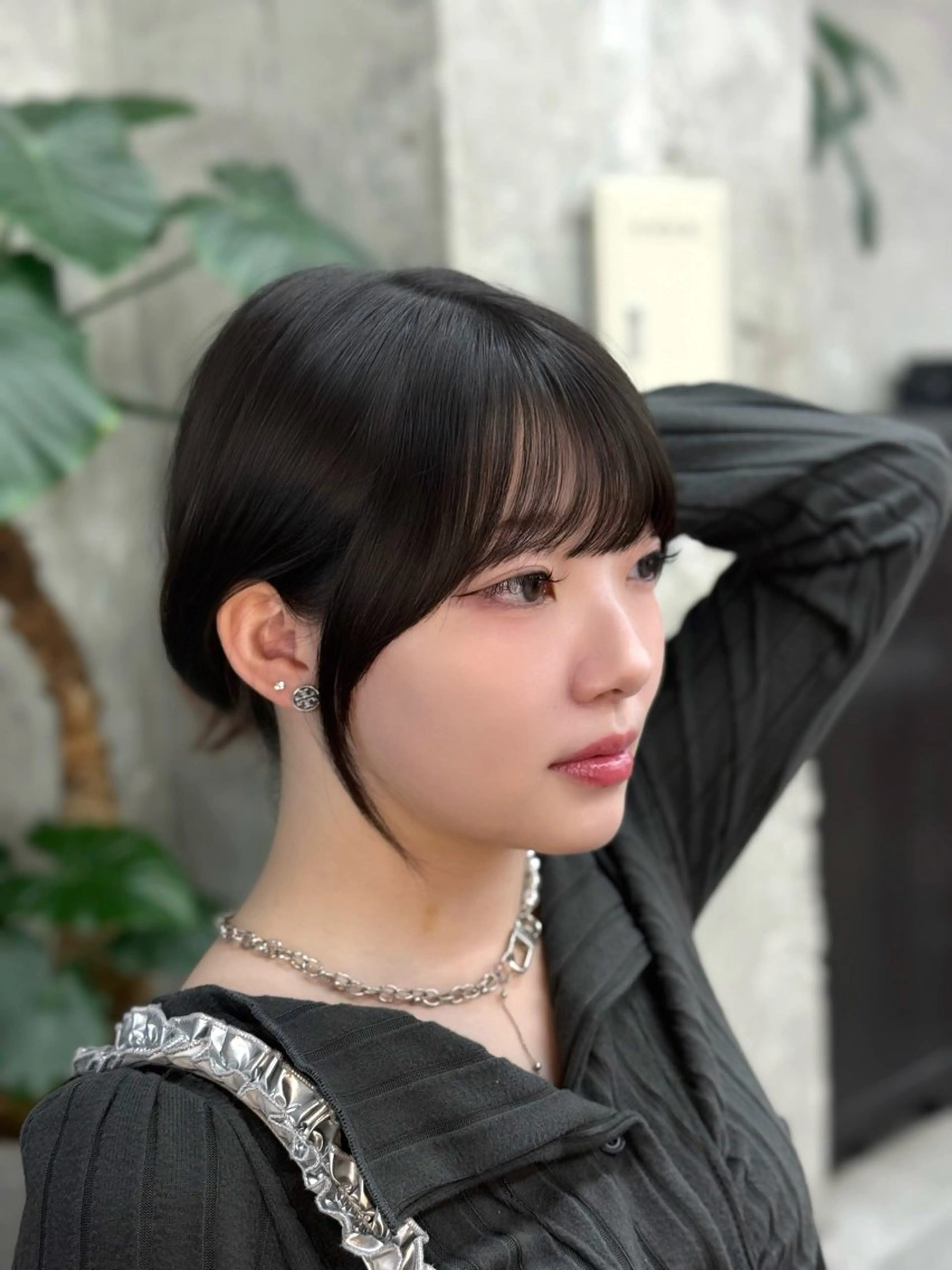 ミディアム 顔周りカット カット 日韓レイヤー🇰🇷 透明感カラー/ナカネのヘアスタイル