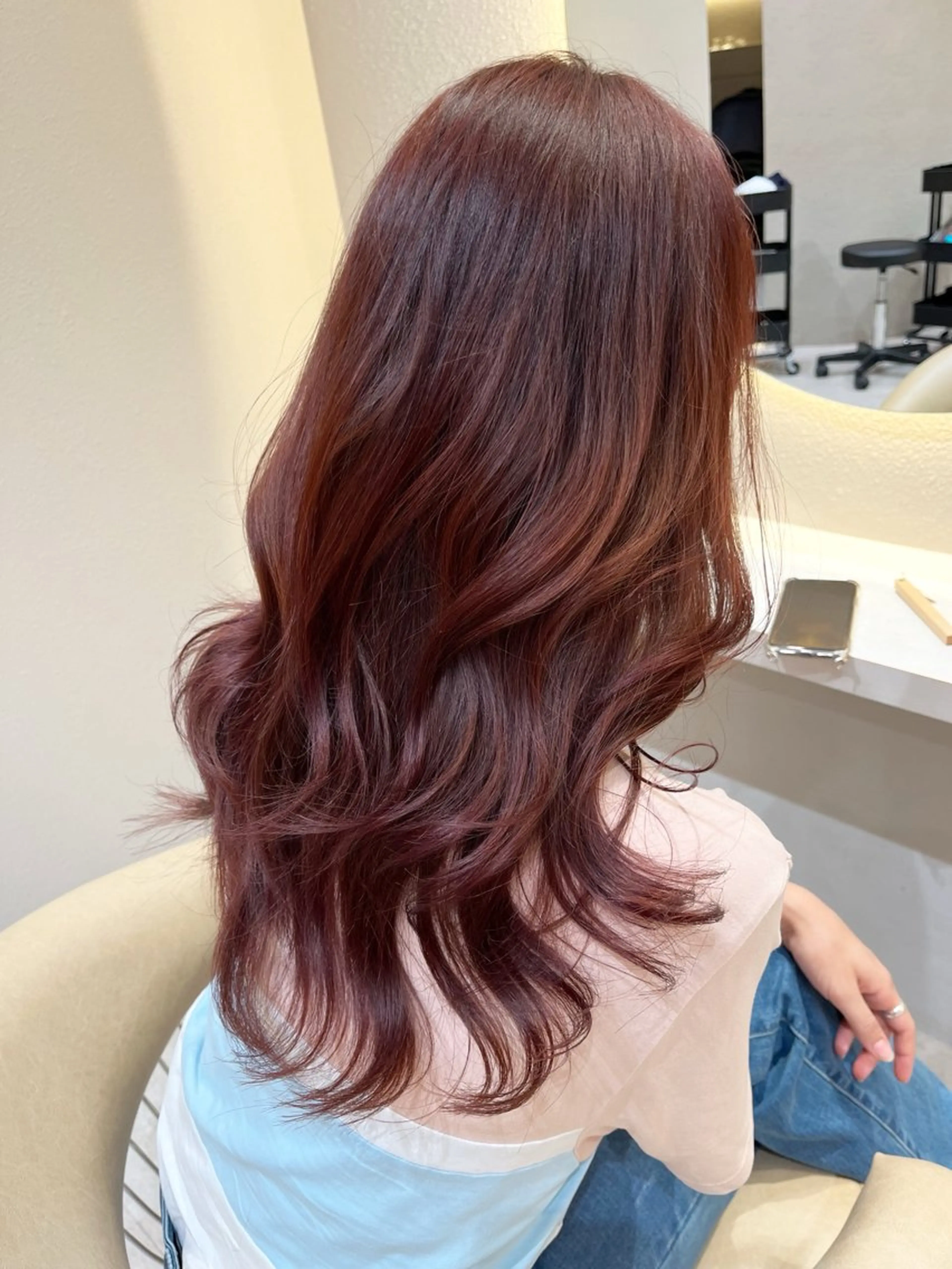 カラー ❤️ブリーチなし💚 ダブルカラー平野実花のヘアスタイル