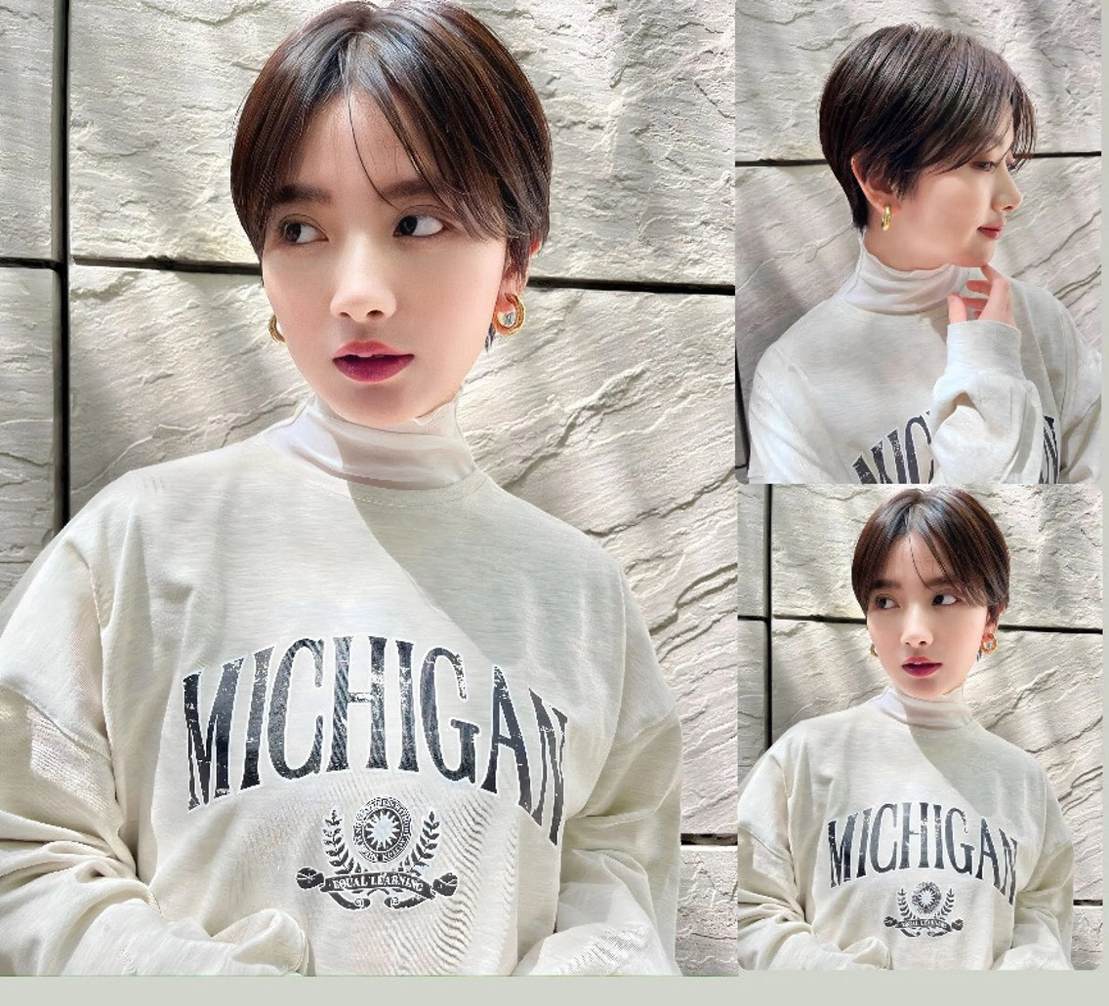 ショート カラー 丸みショート ショートヘア トリートメント ショートヘア特化 岡安優太のヘアスタイル