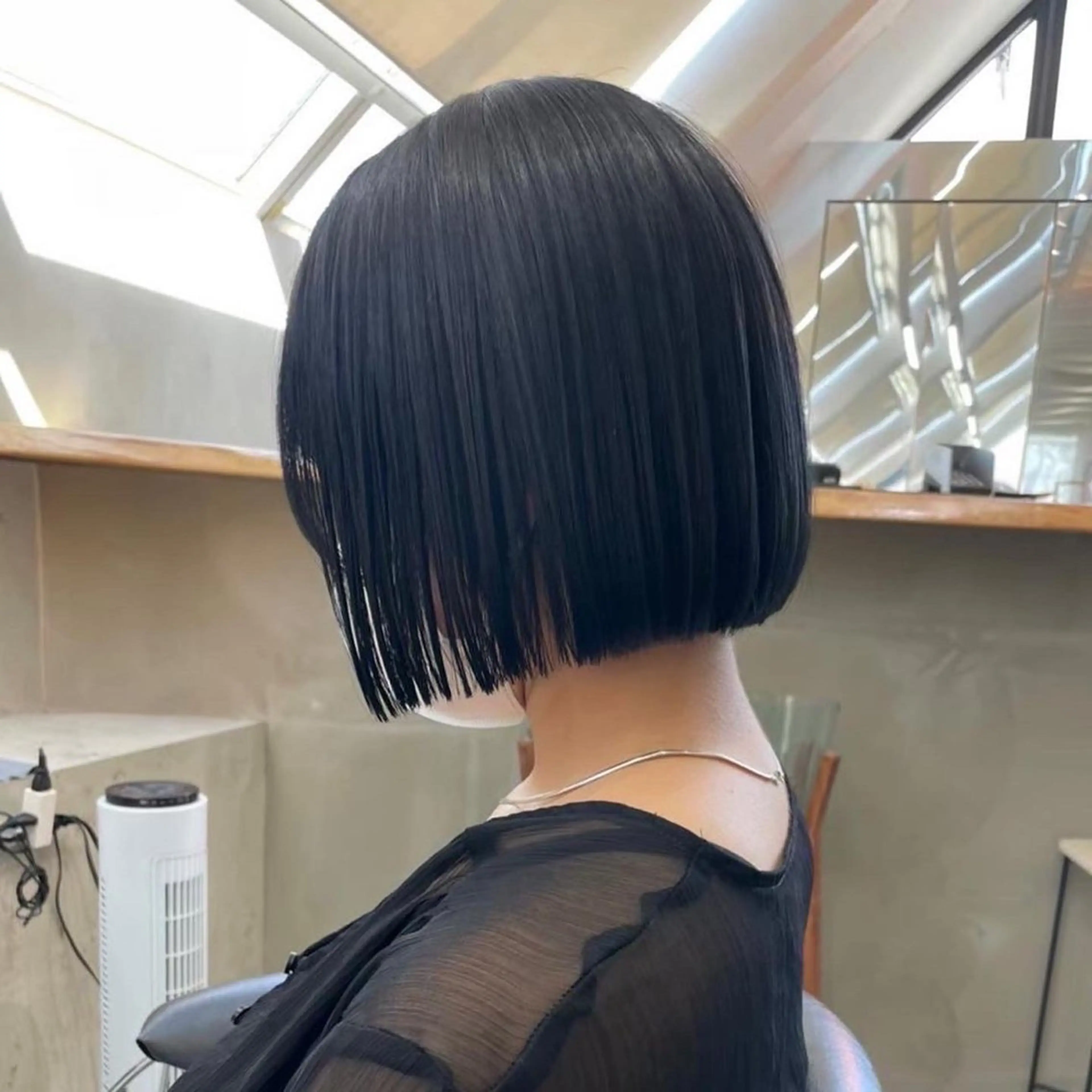 ショート 縮毛矯正 ボブ／レイヤー／髪質 改善/縮毛矯正／銀座のヘアスタイル