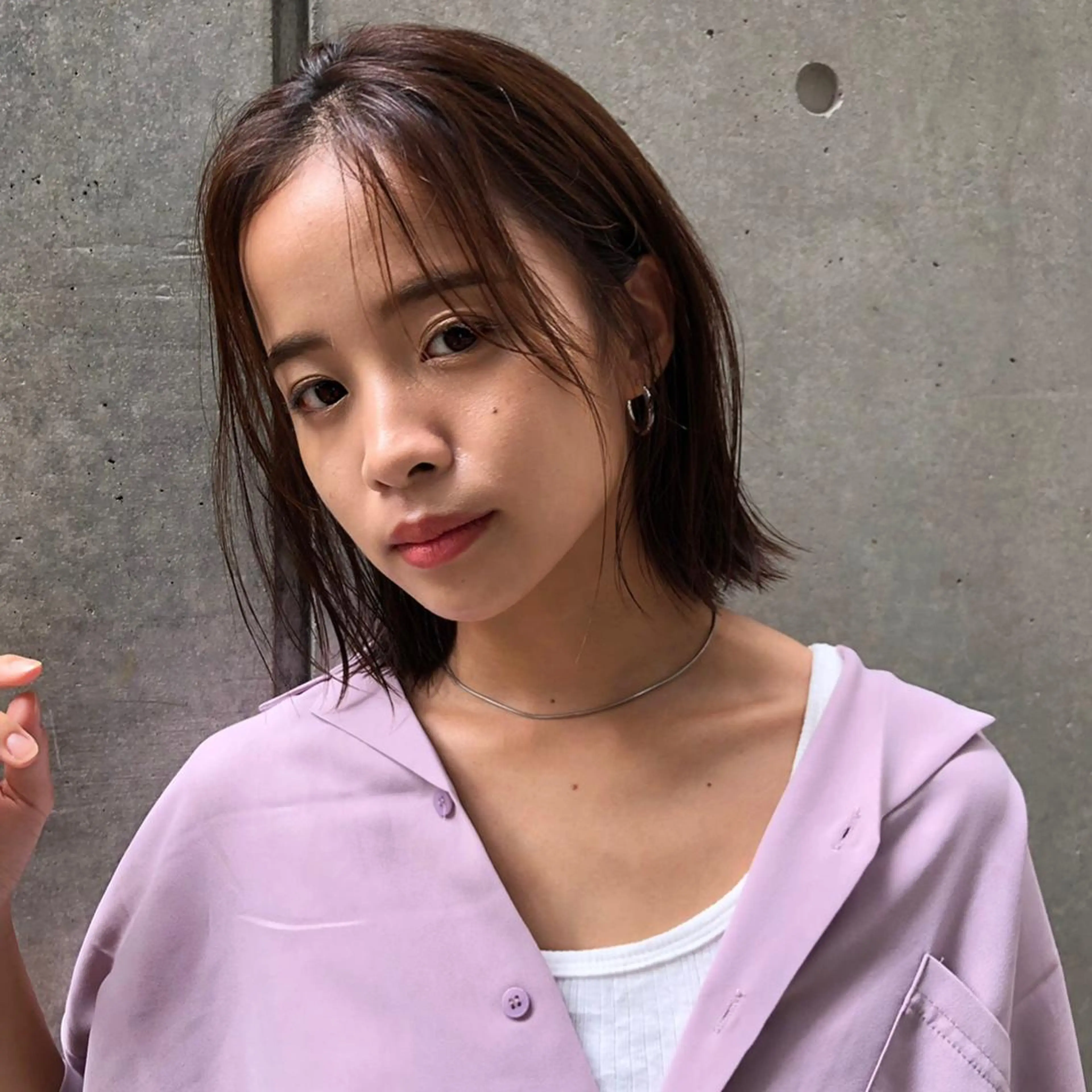 ミディアム カラー レイヤー,ボブ / 彩未のヘアスタイル