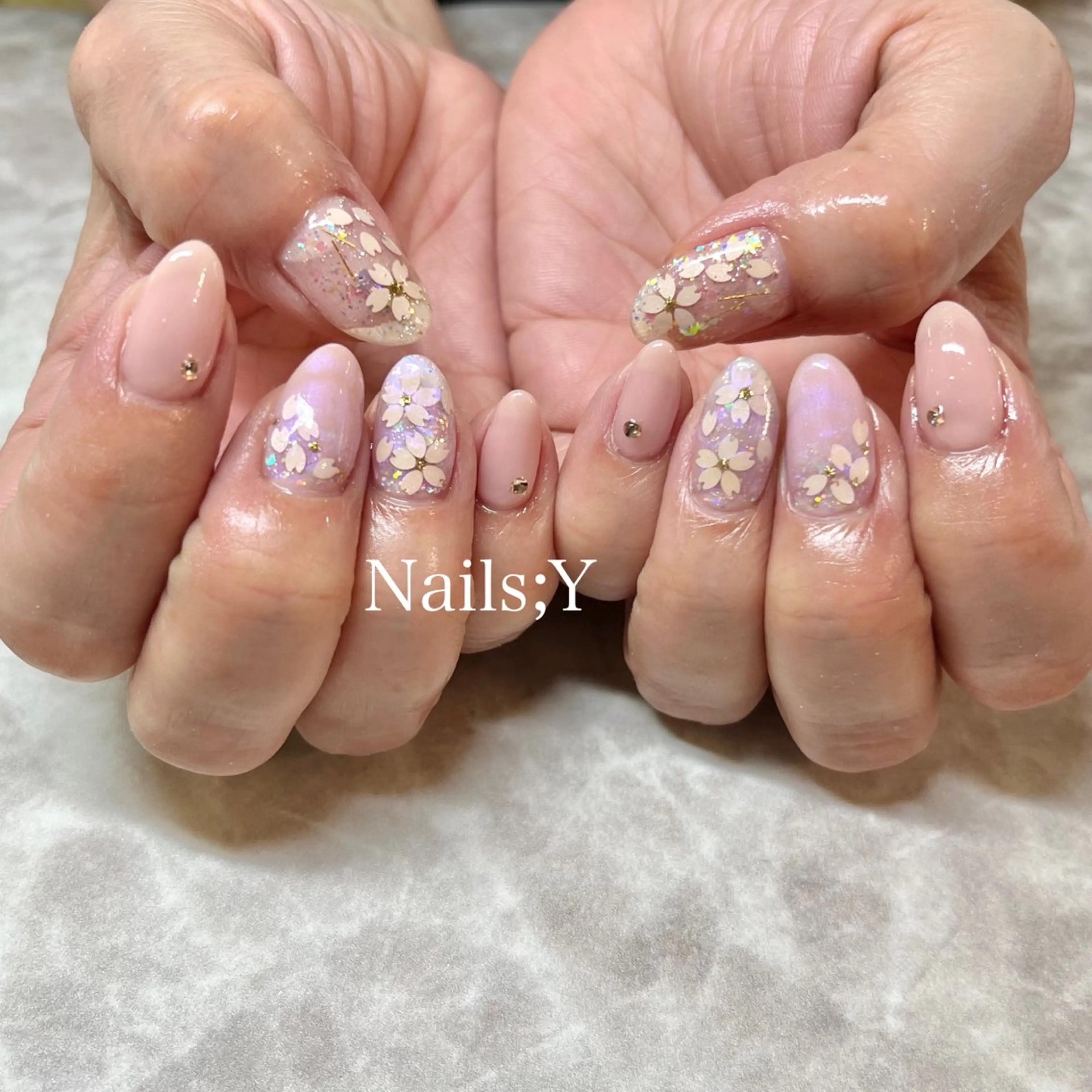 ネイル 桜ネイル ハンドネイル yo koのネイルデザイン