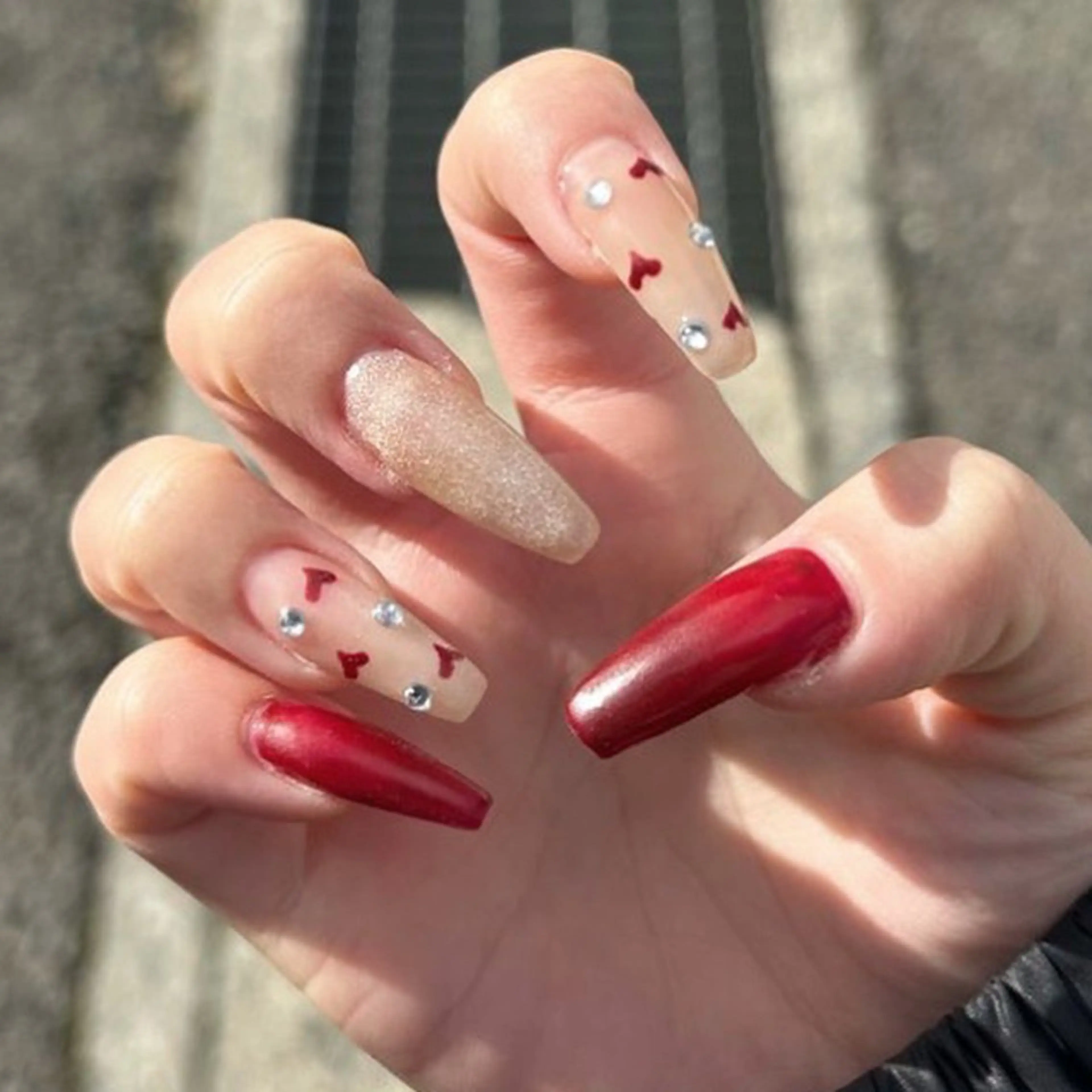 ネイル バレンタイン ハンドネイル tee nailのネイルデザイン