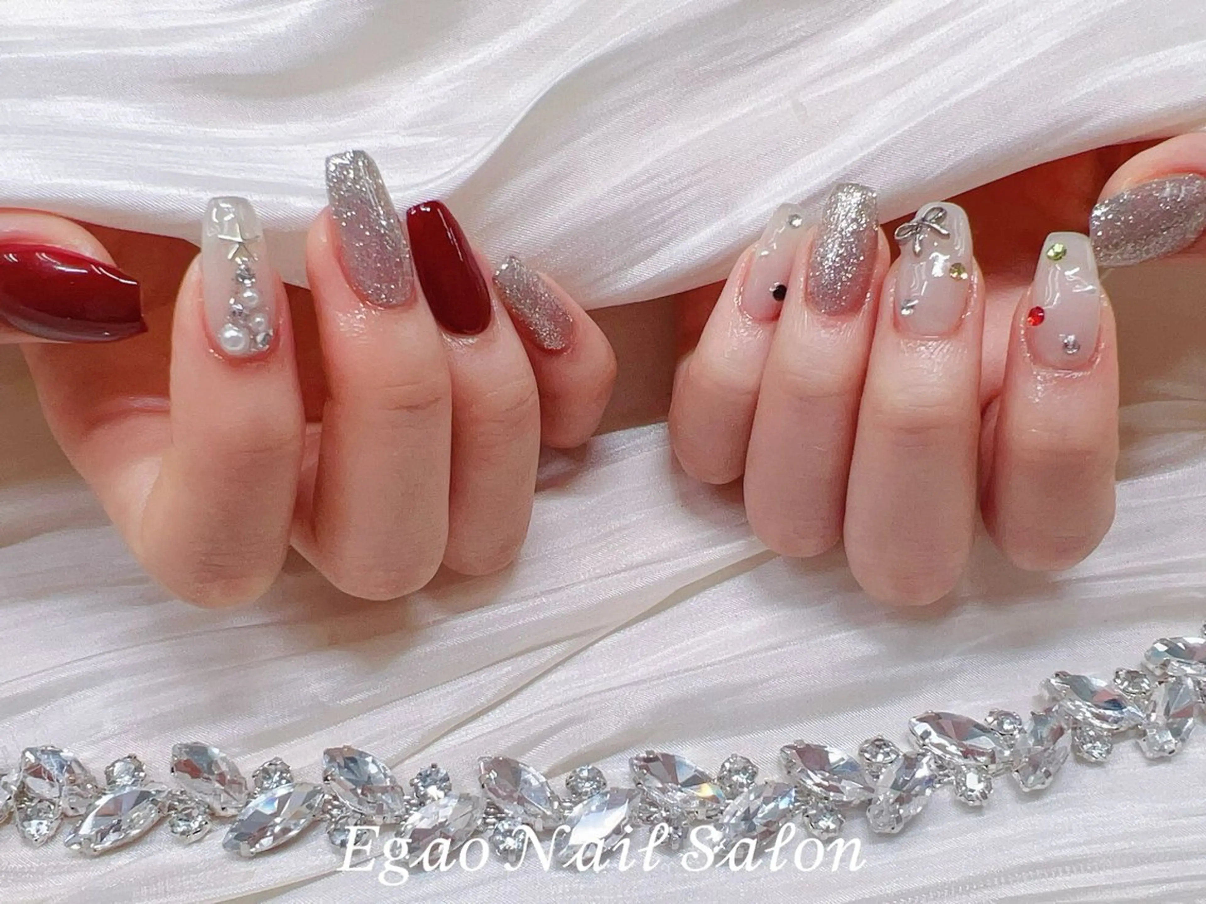 ネイル フットネイル ジェルネイル 韓国ネイル マグネットネイル メンズネイル ハンドネイル Egao Nail Salonのネイルデザイン