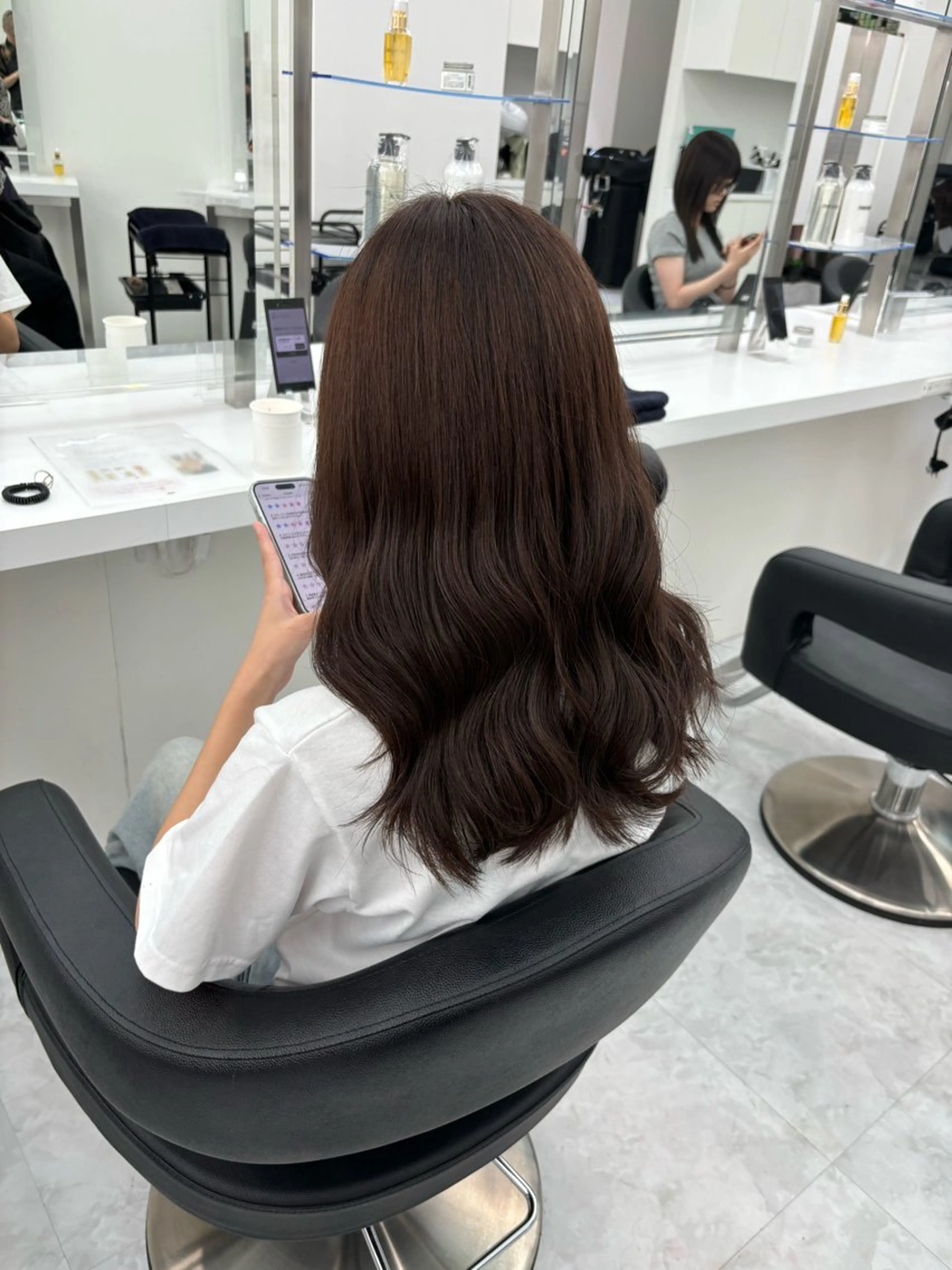 セミロング カラー 🫧韓国風透明感 ヘア🫧towaのヘアスタイル