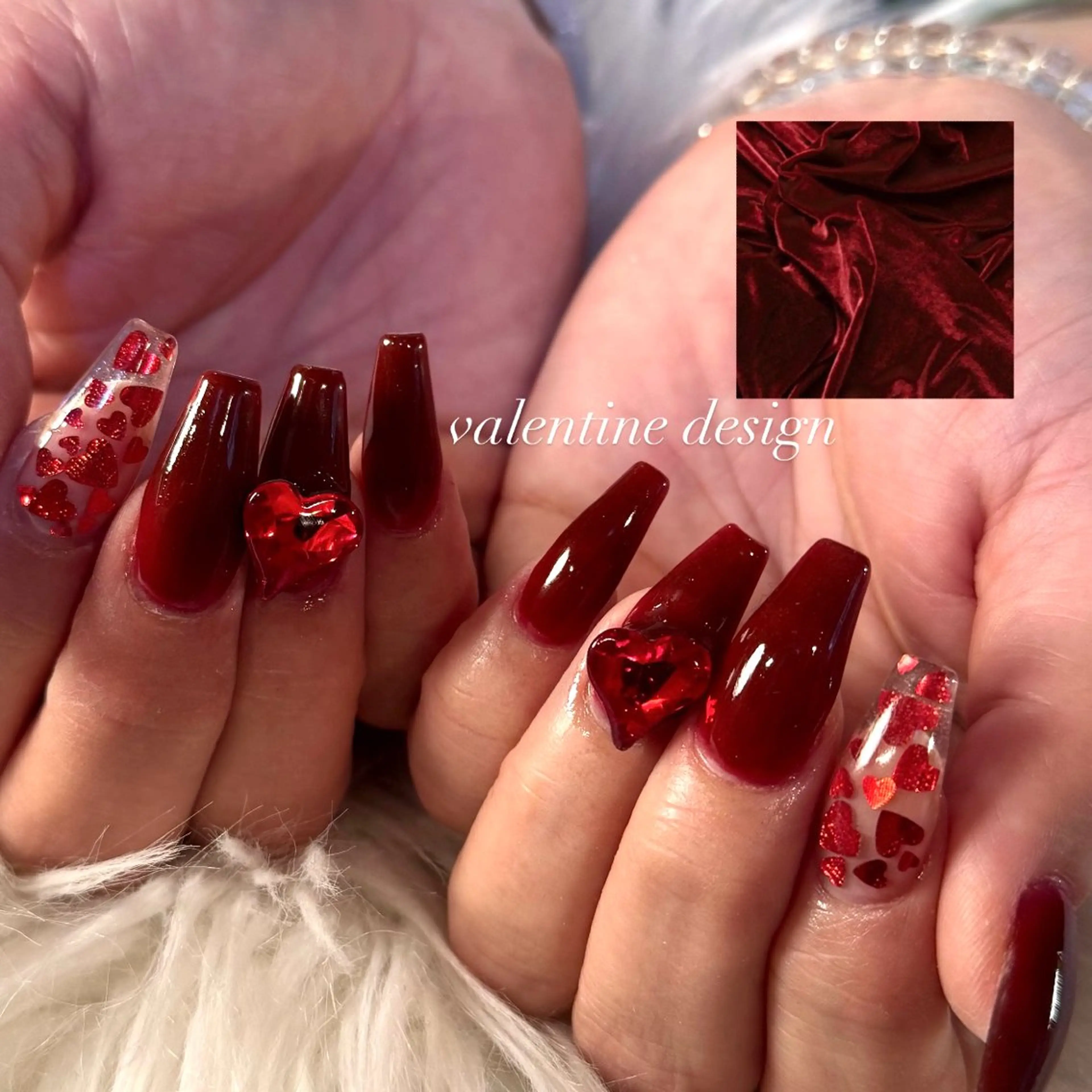 ロング LaLa Peach 崎原のネイルデザイン