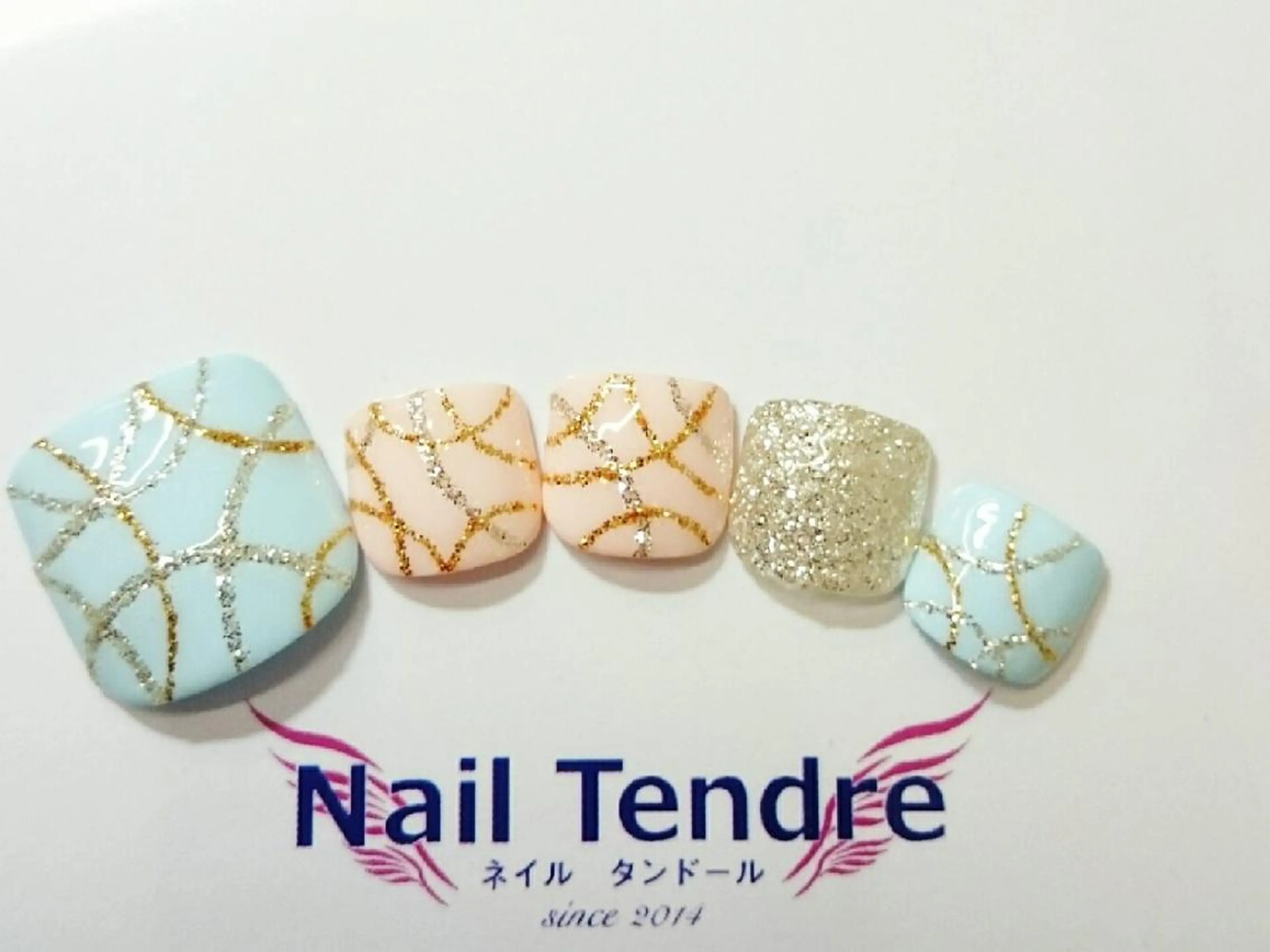 ネイル アートネイル ジェルネイル ソフトジェル ストーンネイル フットネイル Nail  Tendreのネイルデザイン