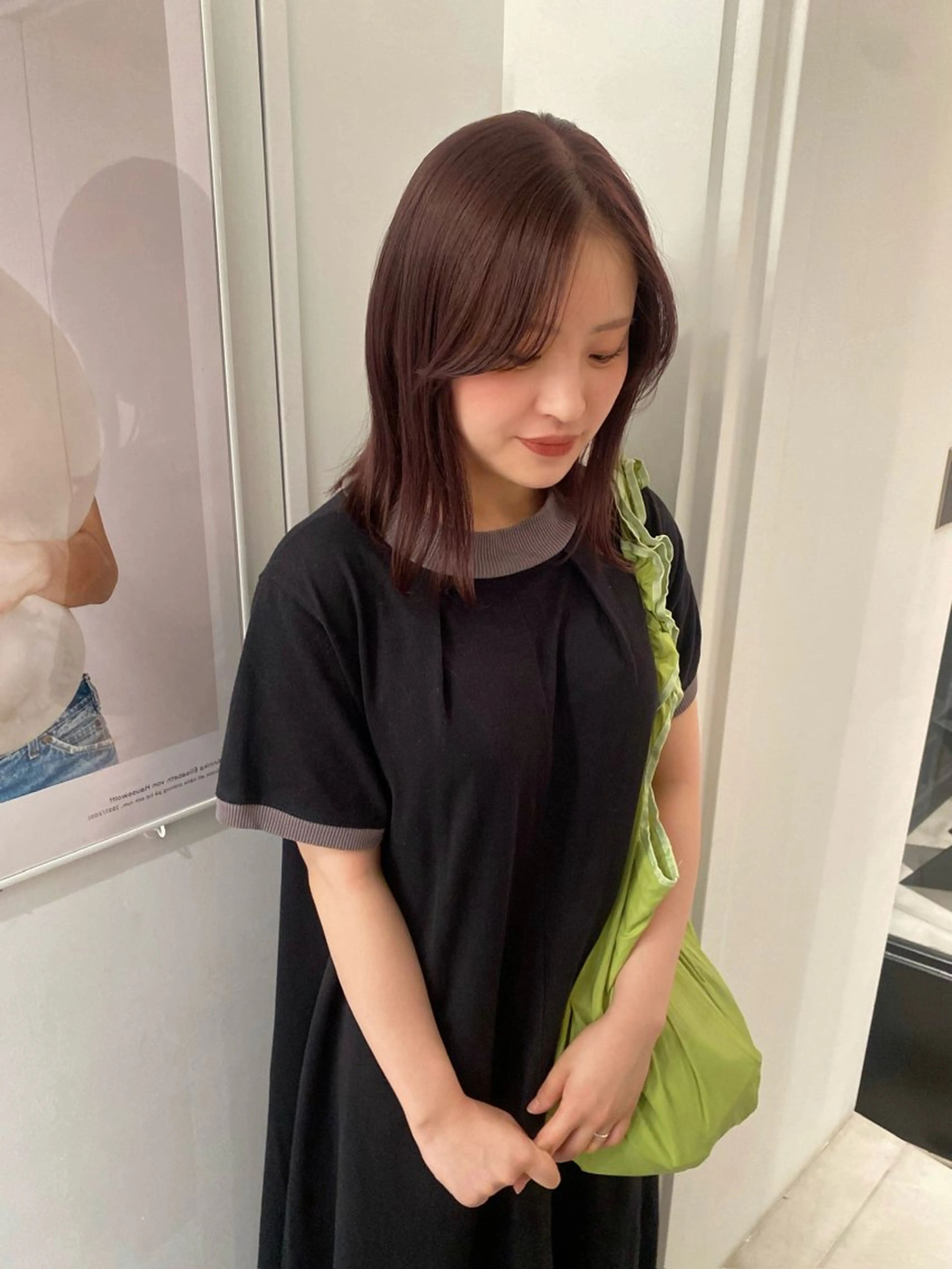 ミディアム カラー カット ヘアカラー riria/ボブ /ブラウンカラー🎀のヘアスタイル