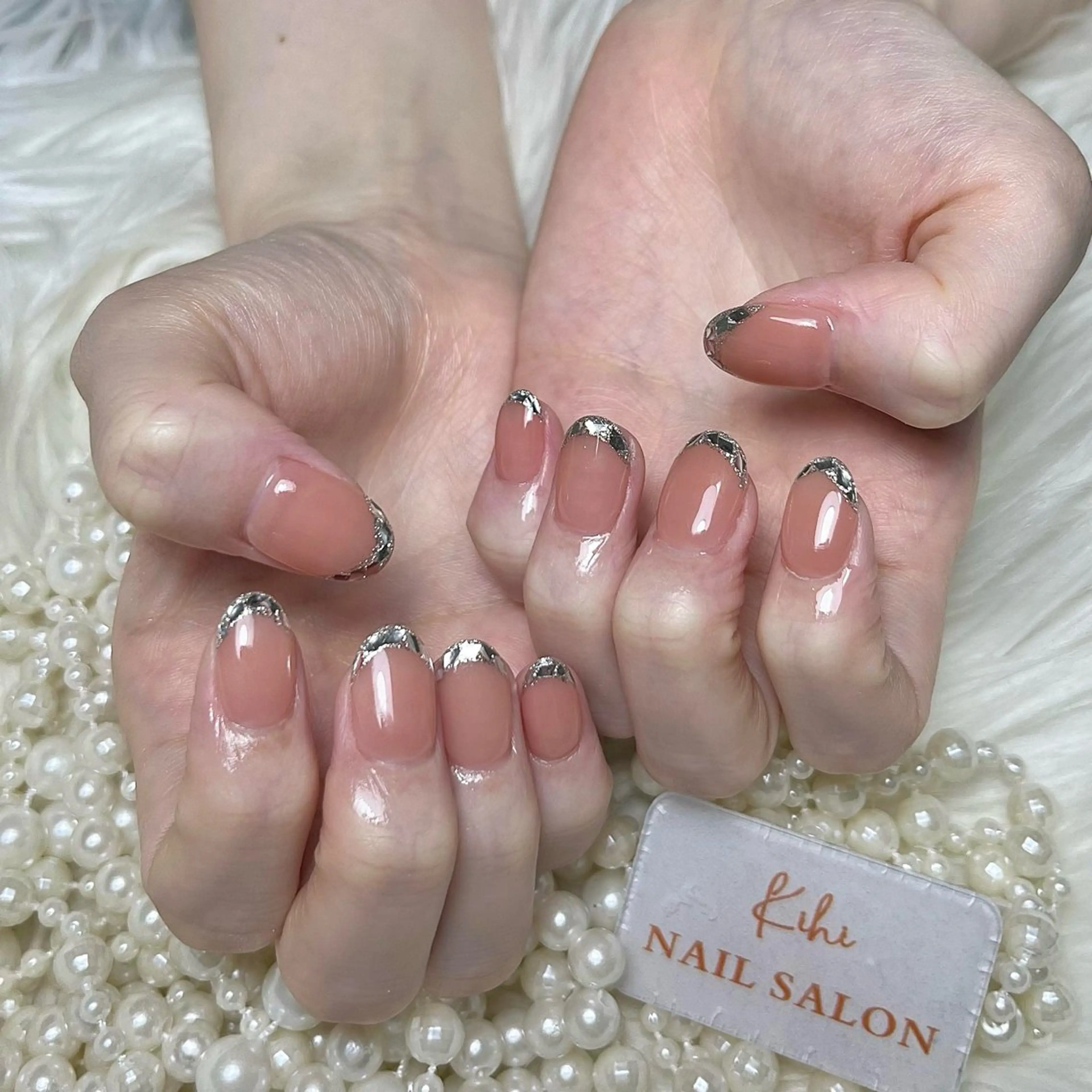 ネイル アートネイル フレンチネイル ジェルネイル グラデーション 韓国ネイル ハンドネイル 💕鈴木ユリ パラジェル/オフ無料のネイルデザイン