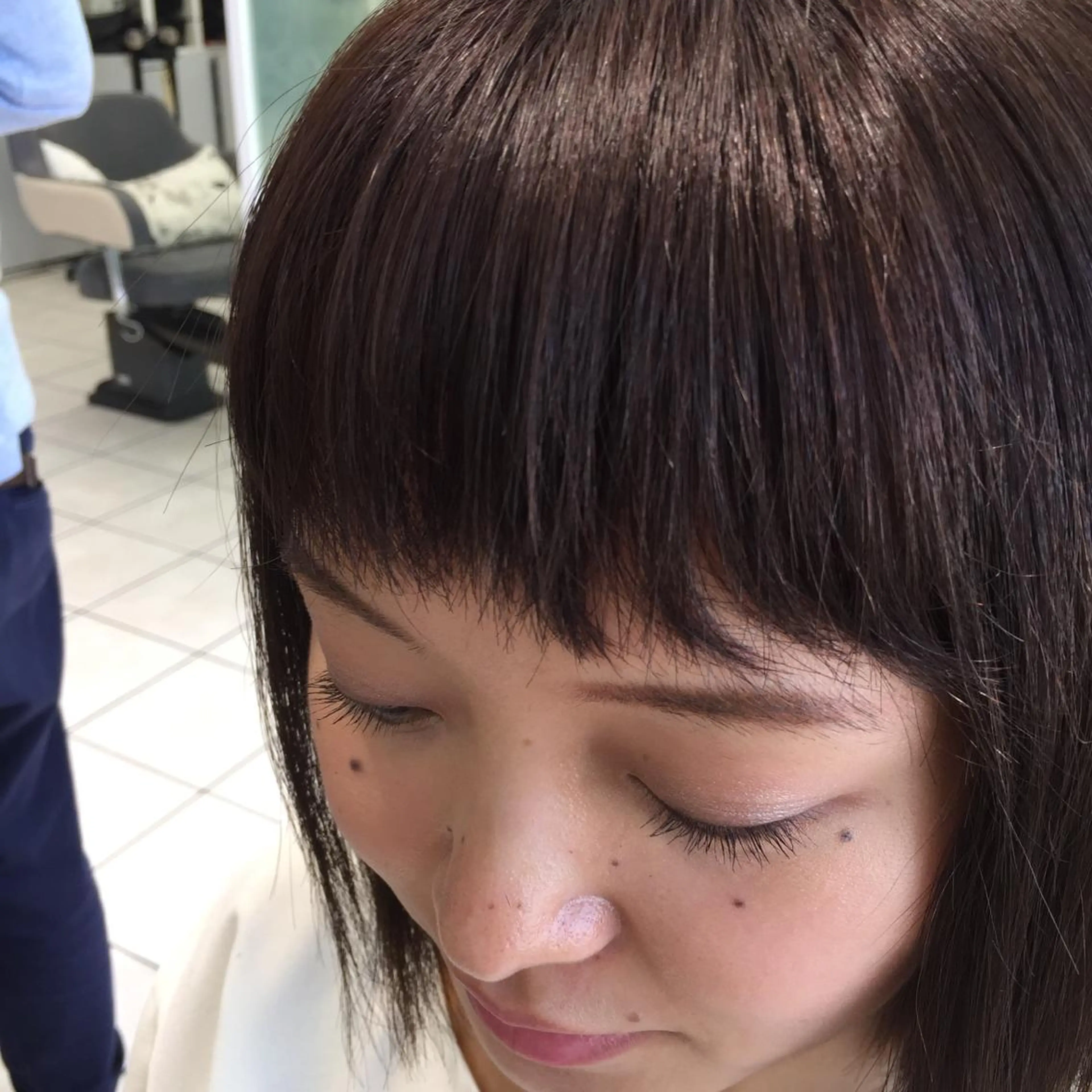 ミディアム カラー 渡邉 ケイジのヘアスタイル