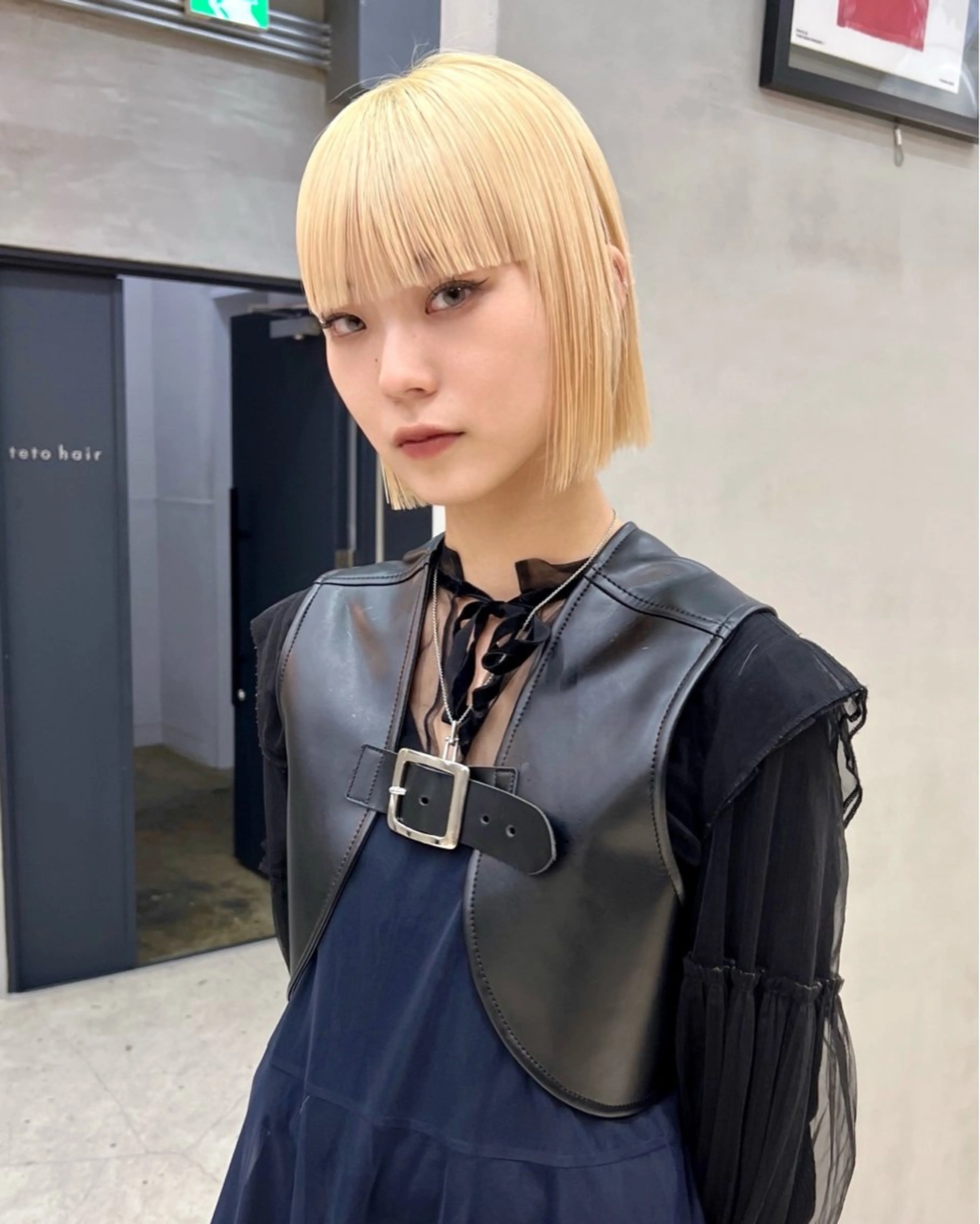 ショート カラー ブロンド ボブ カット ヘアカラー トリートメント デザイン/レイヤー Kaito🐩/栄のヘアスタイル