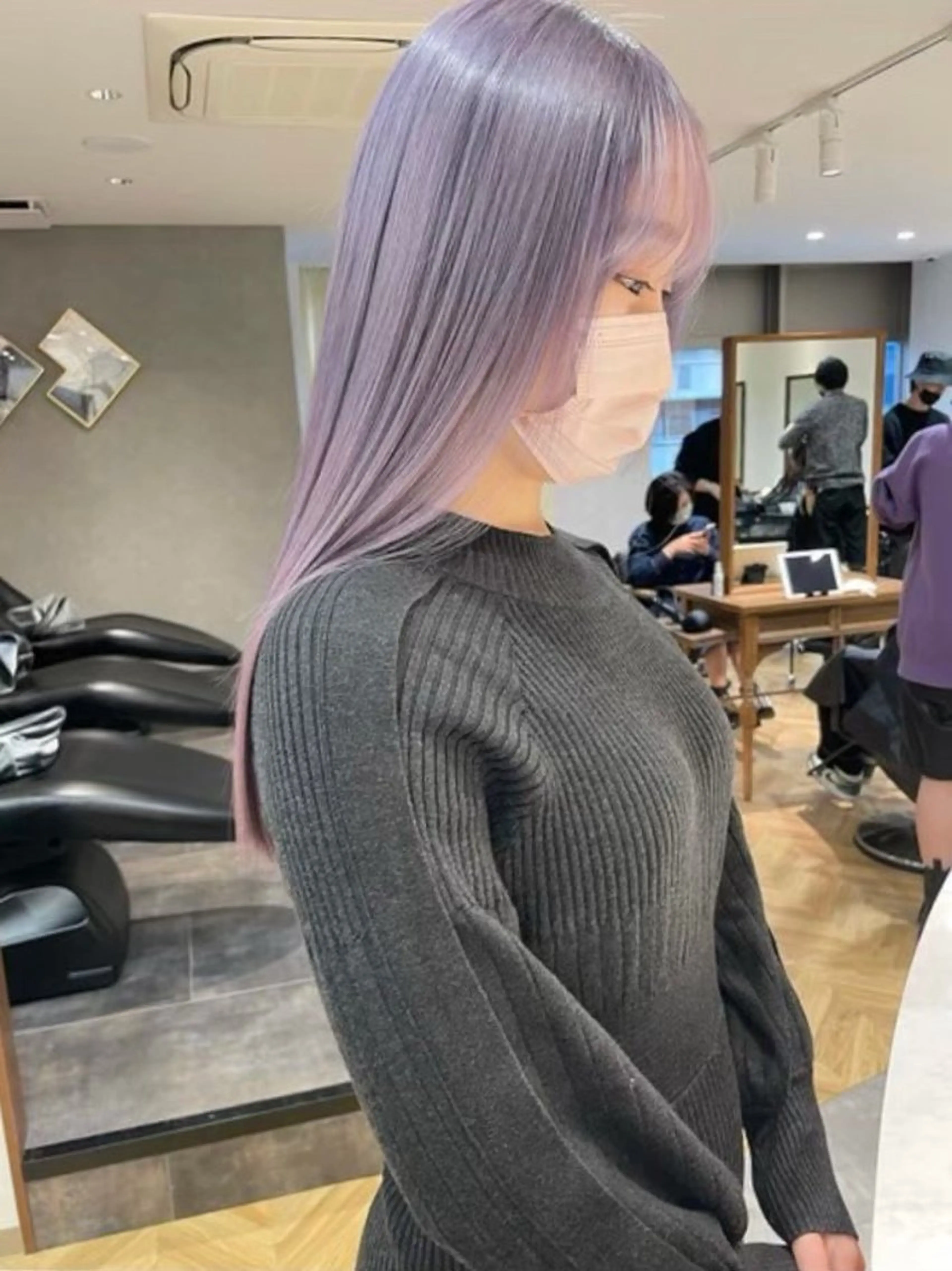 ロング ANFINI所属・さくら/縮毛矯正 /カラー/0円カットのヘアスタイル