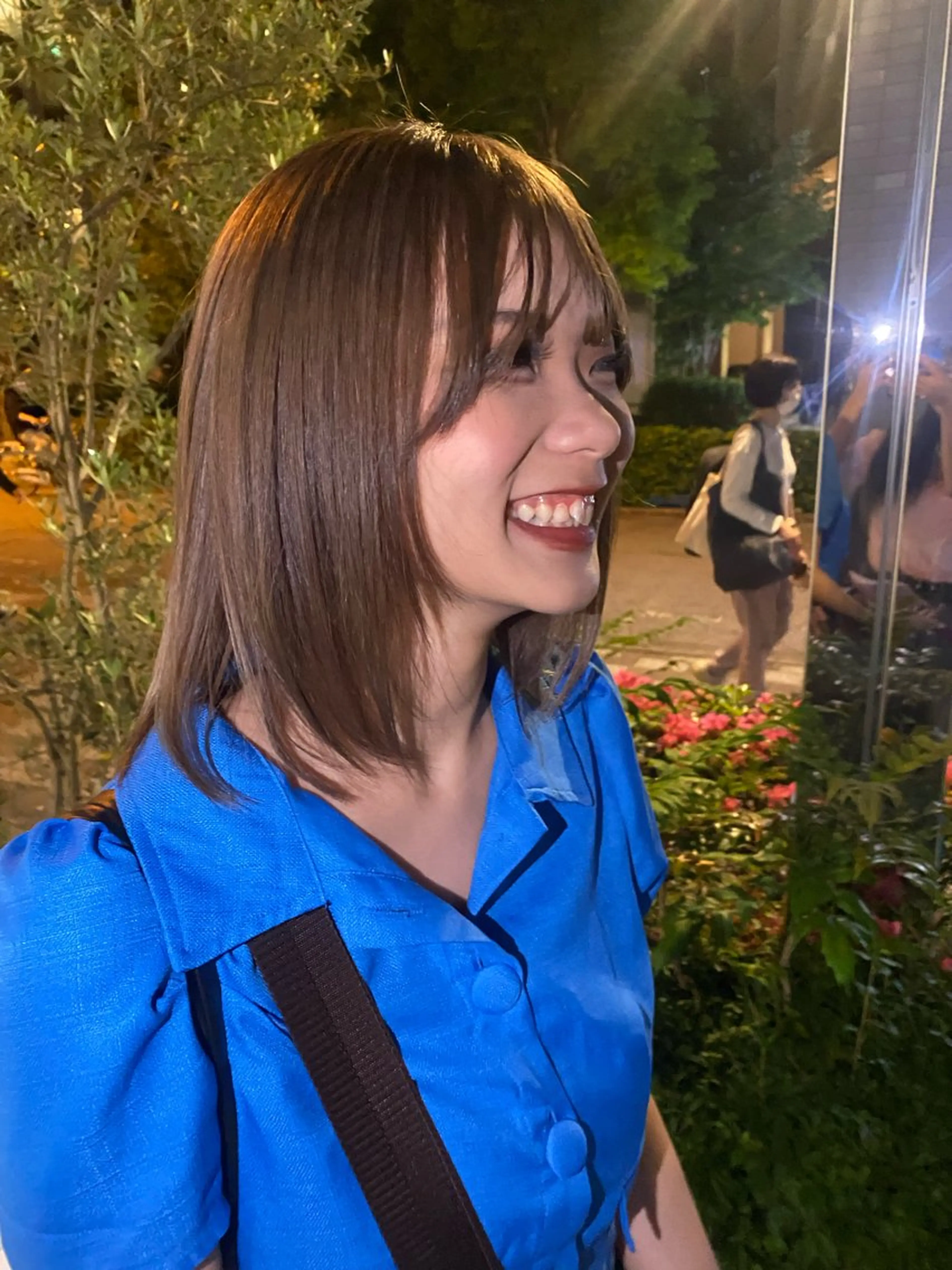 セミロング 🌸cocomi🌸 透明感カラー🩶パリのヘアスタイル