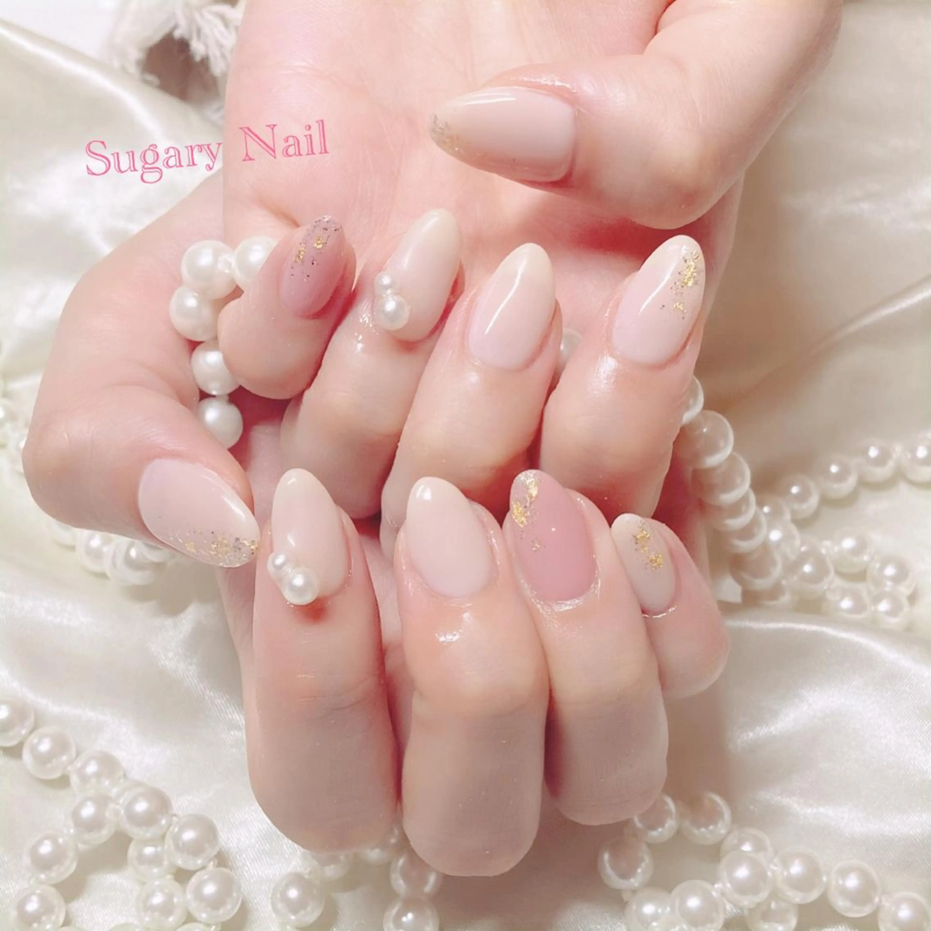 ネイル ラメ(グリッター) ハンドネイル SugaryNail Rinaのネイルデザイン