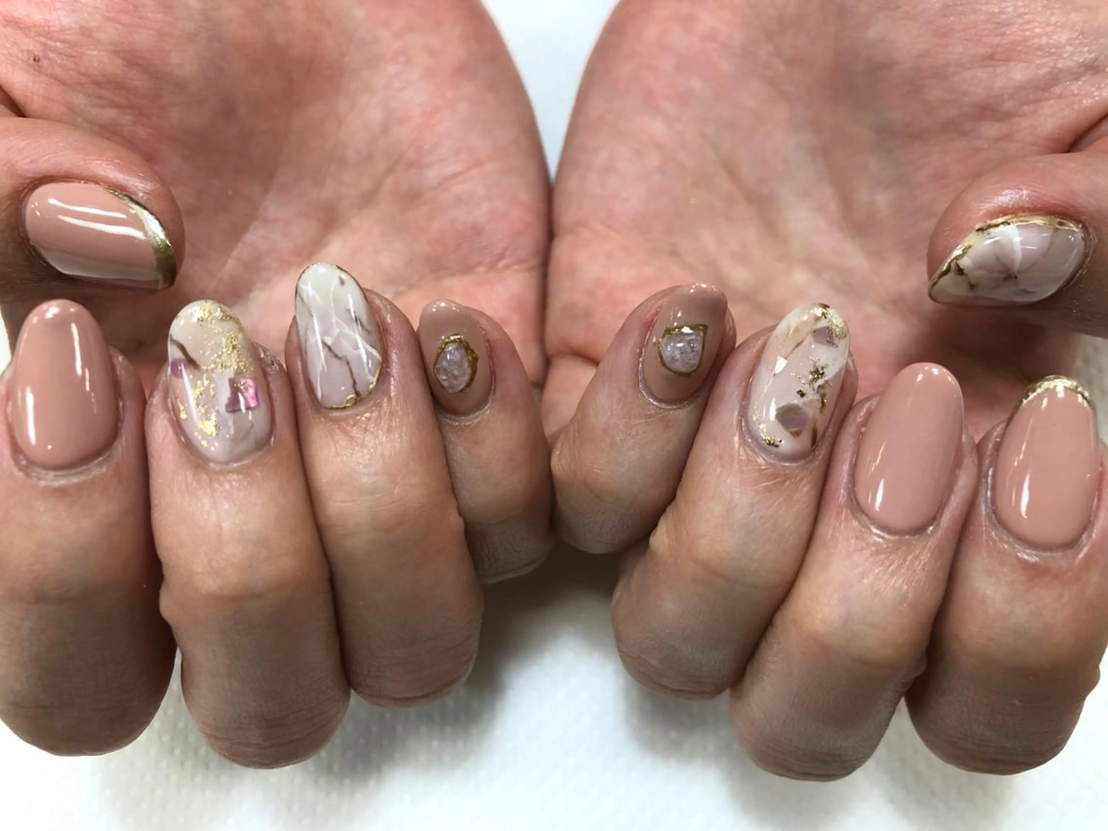 ネイル 大理石ネイル(マーブル) MH_ Nailのネイルデザイン