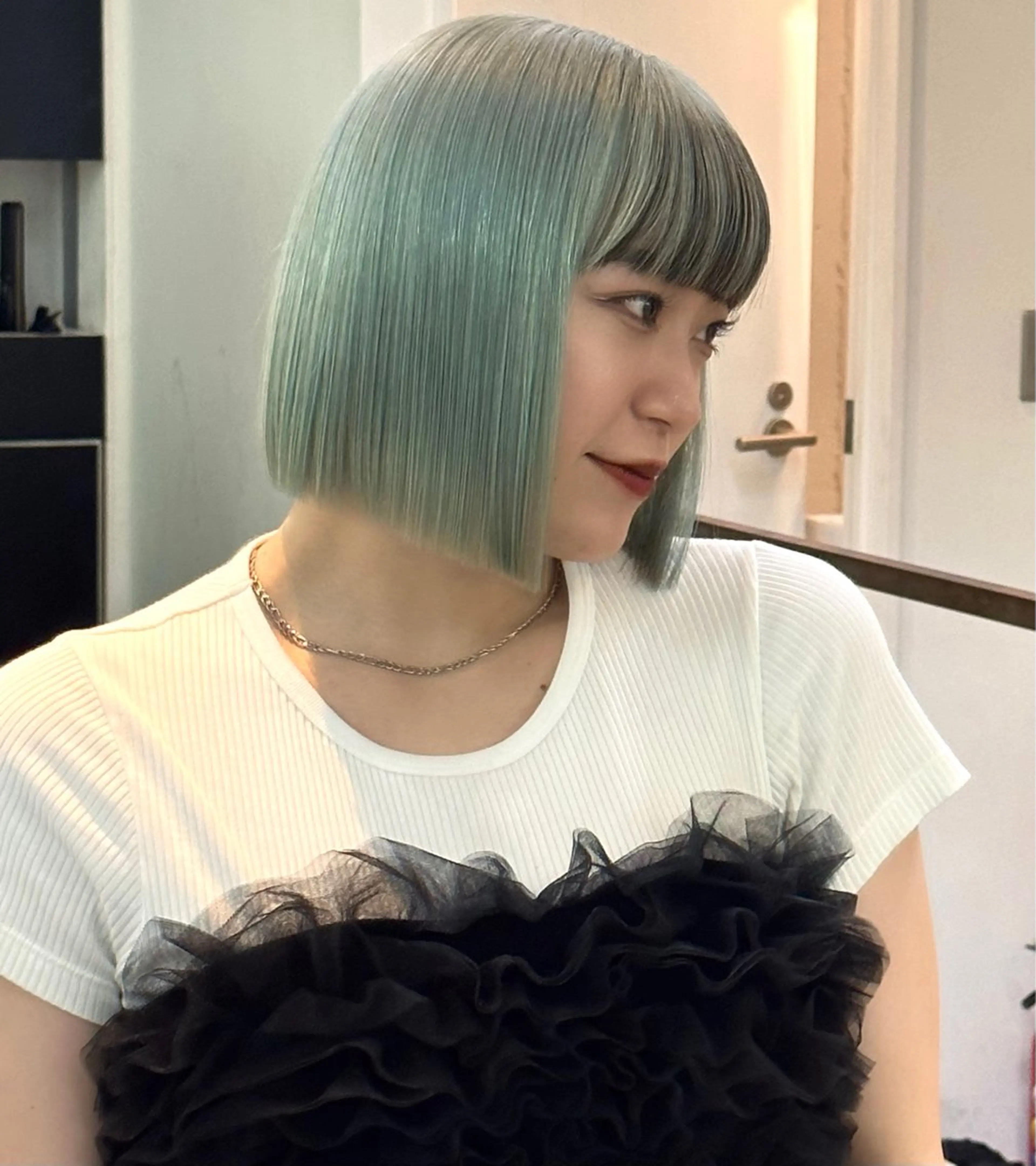 💙ブルー系にしたい方限定💙ダブルカラー➕トリートメント 大阪/梅田/カラーモデル/ダブルカラーの写真