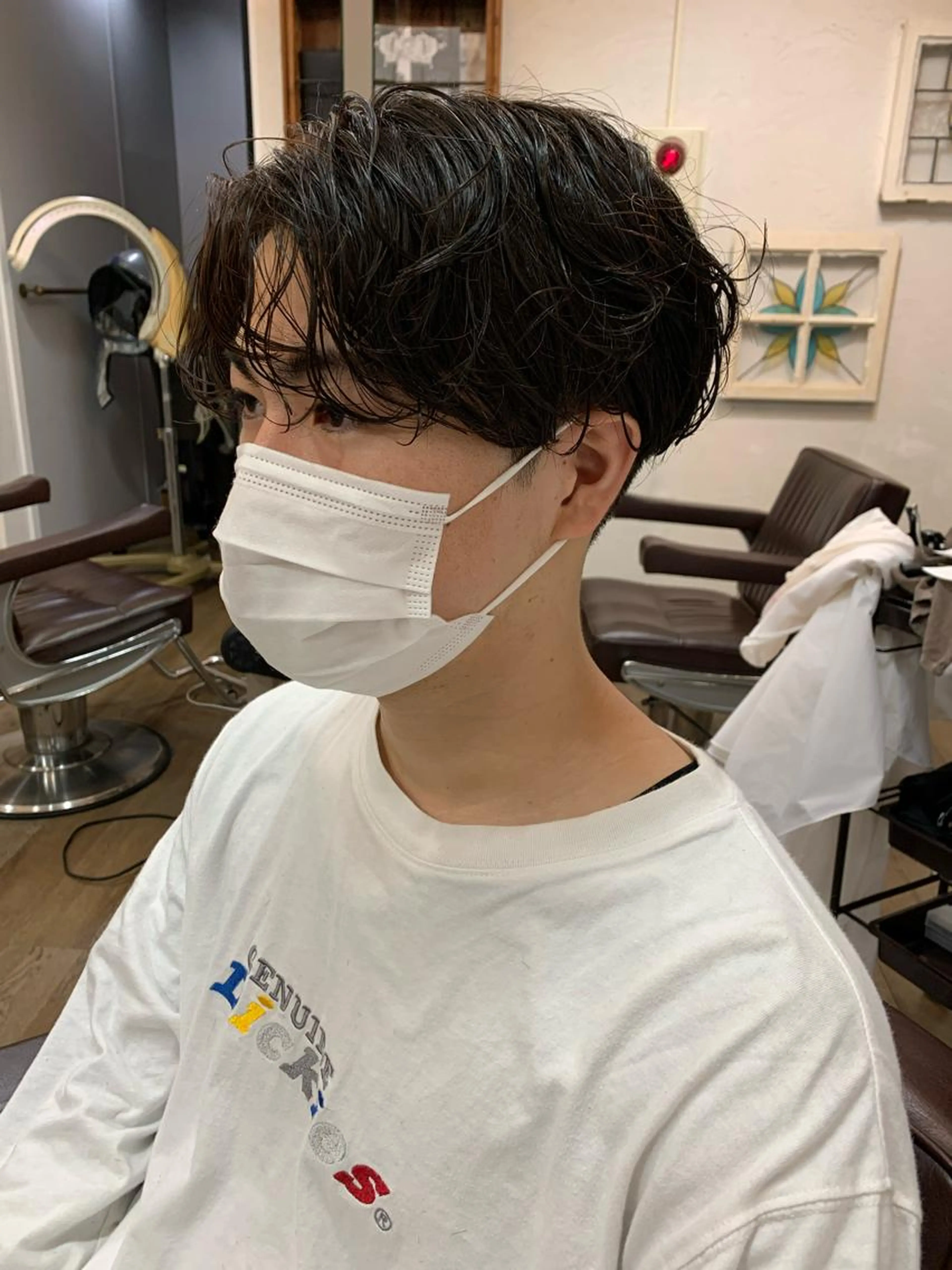 (モデル)20代限定メンズカット＋パーマの写真