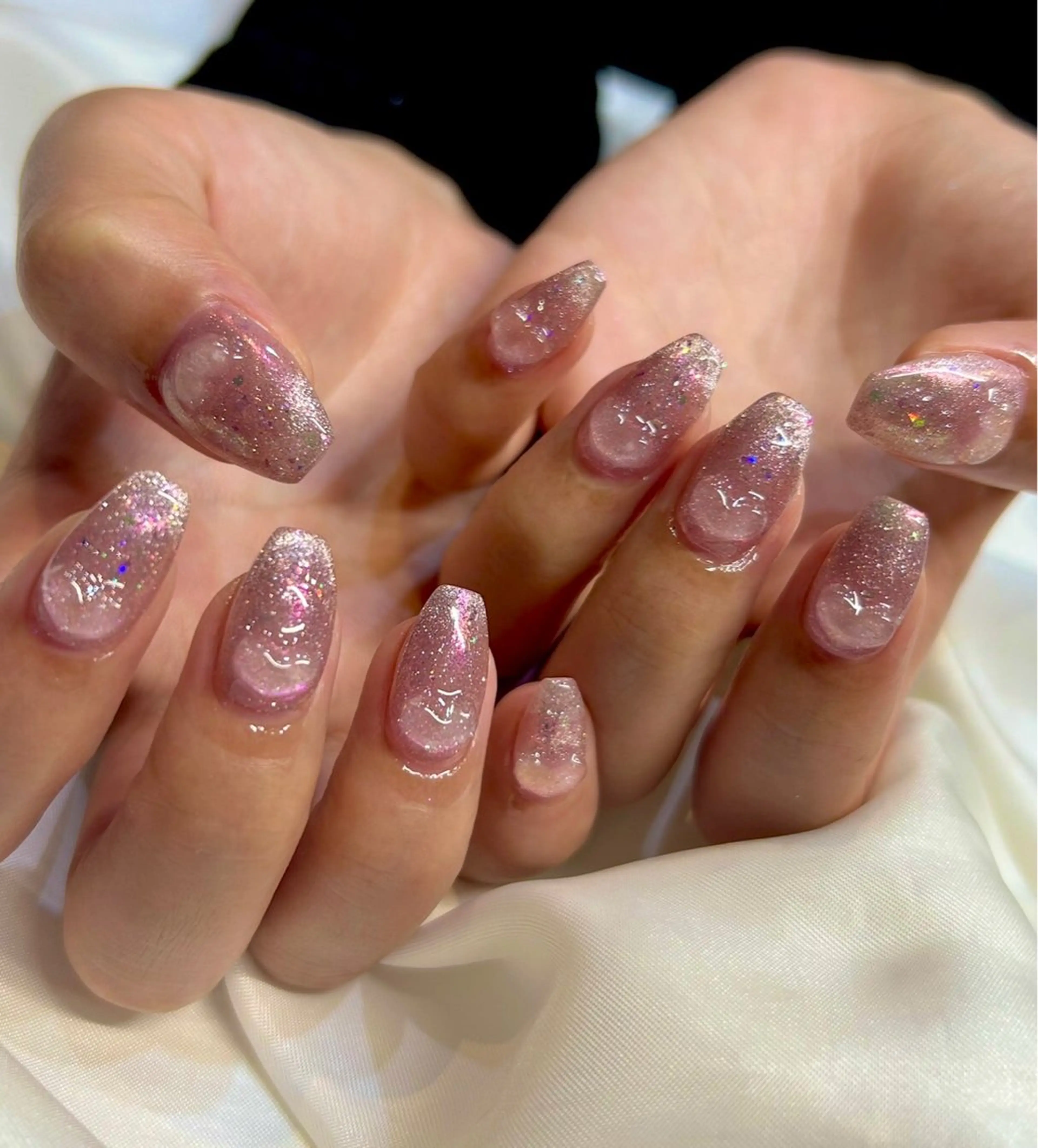 ネイル ハート 持ち込み ぷっくりネイル attra  柏店 suzuのネイルデザイン