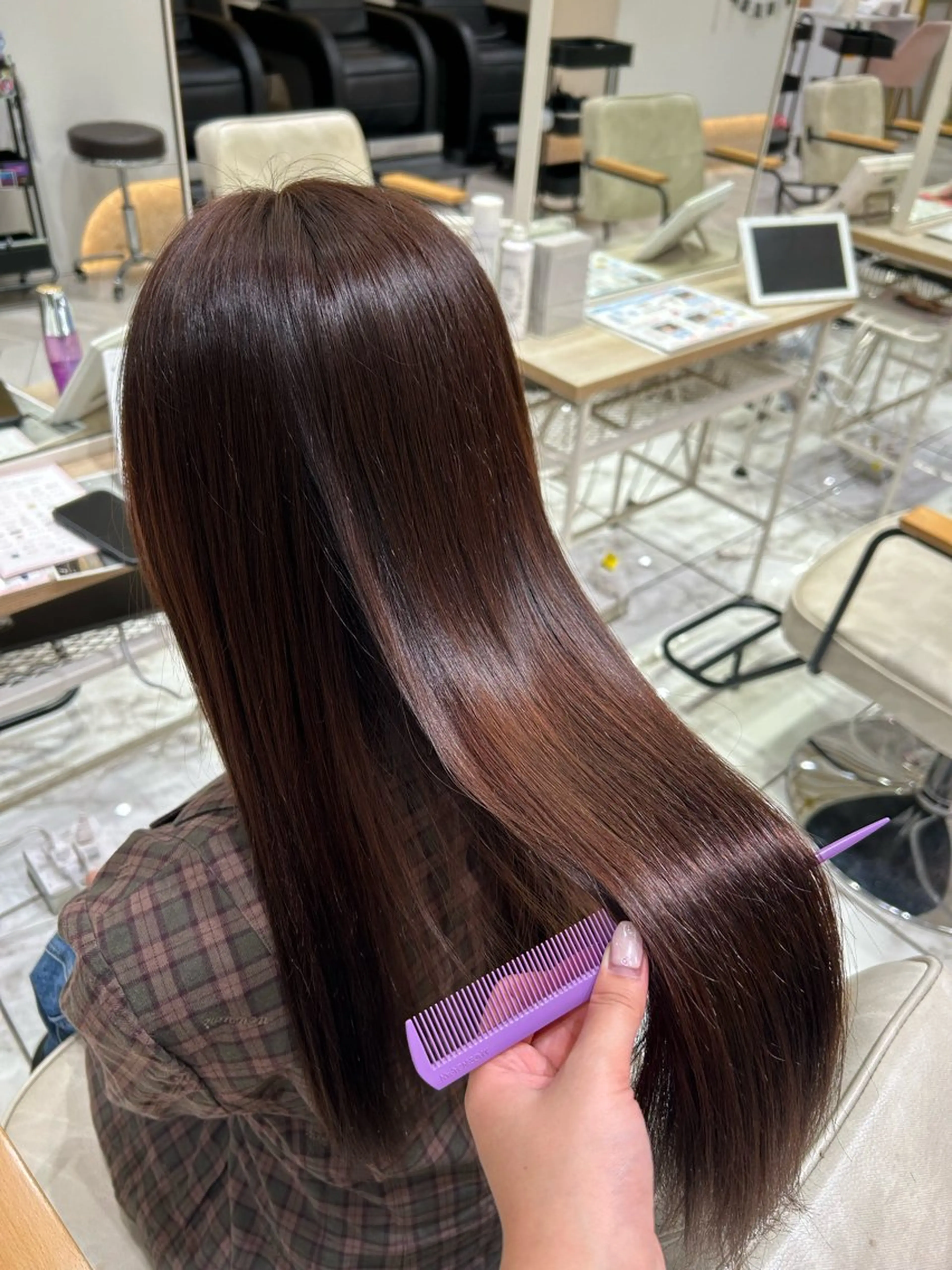 ロング カラー 暖色系ツヤカラー コトノ🫧のヘアスタイル