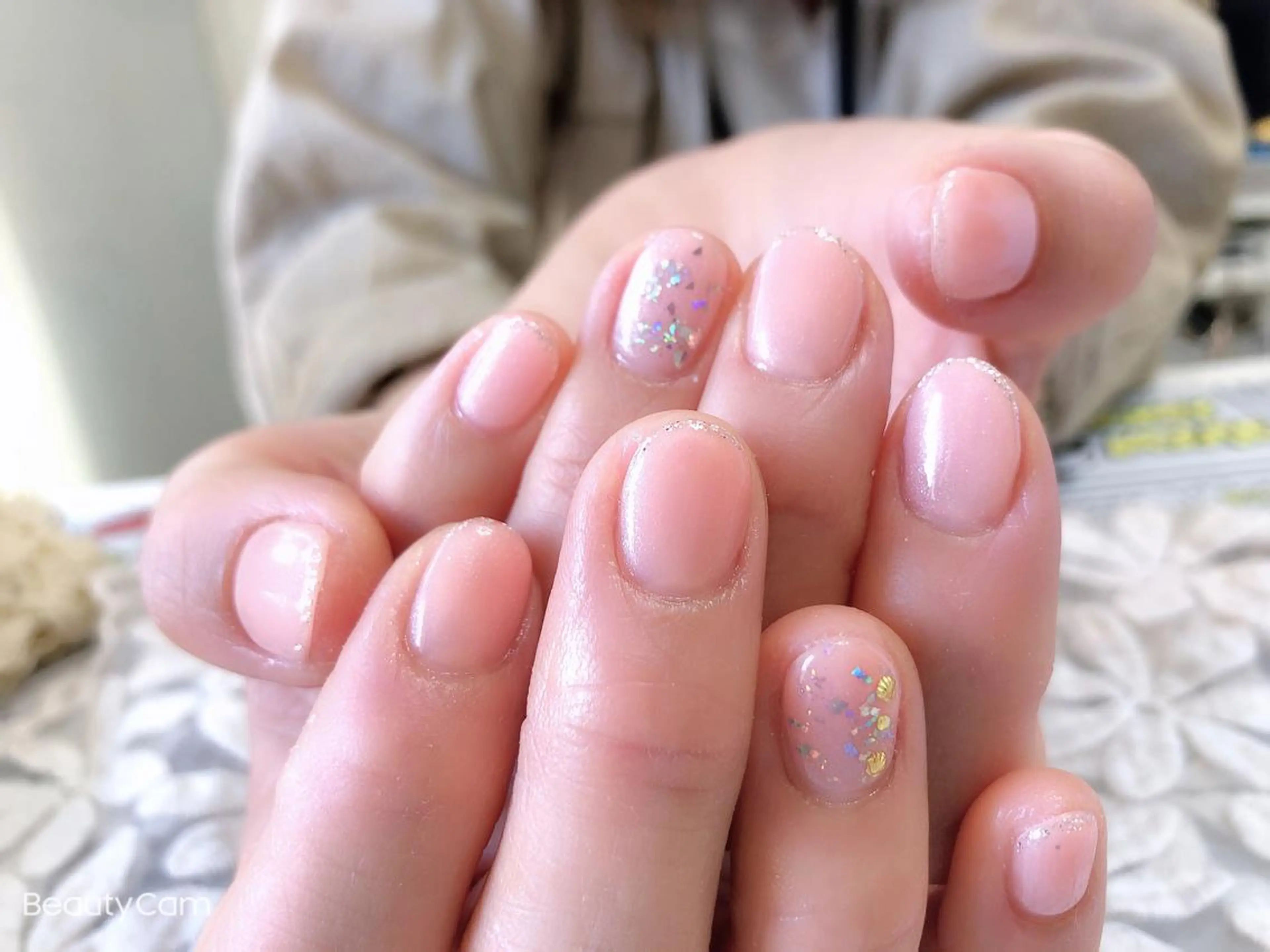 ショート カラー ネイル ワンカラーネイル 森田(傅) 霞のネイルデザイン