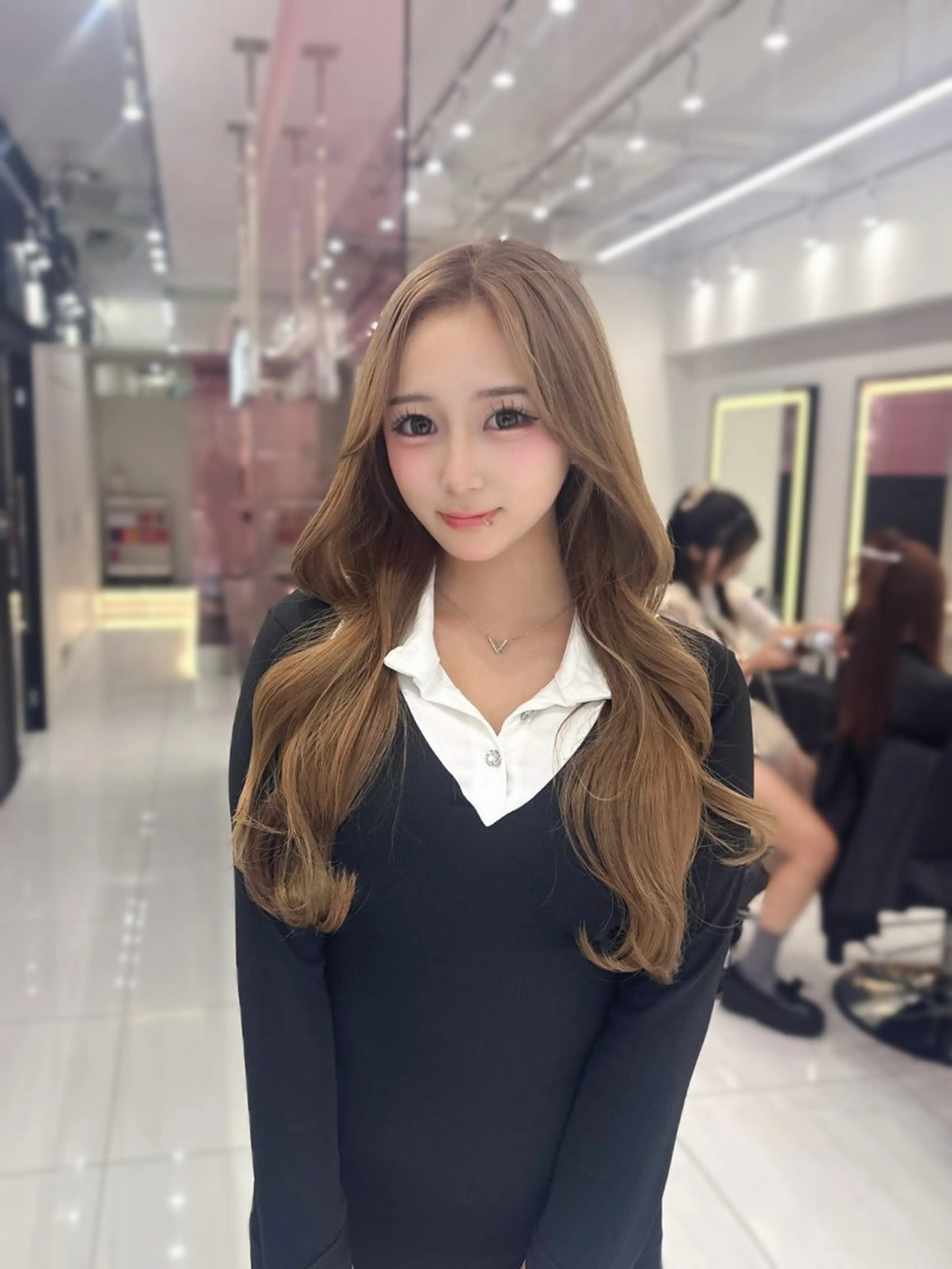 ロング カット ヘアカラー トリートメント 新宿/韓国レイヤー/ 髪質改善/佐藤航のヘアスタイル