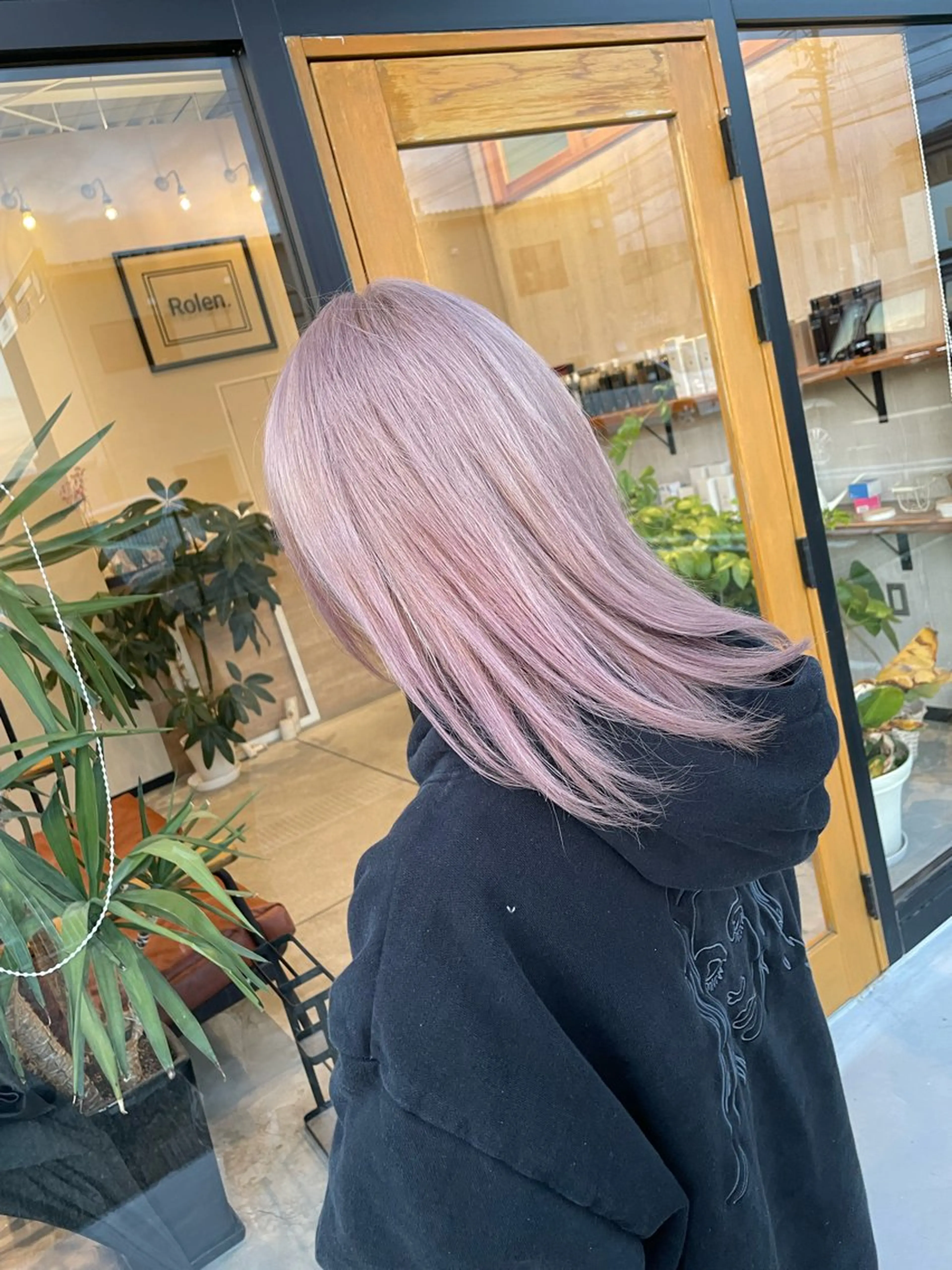 セミロング キノシタ ナオユキのヘアスタイル