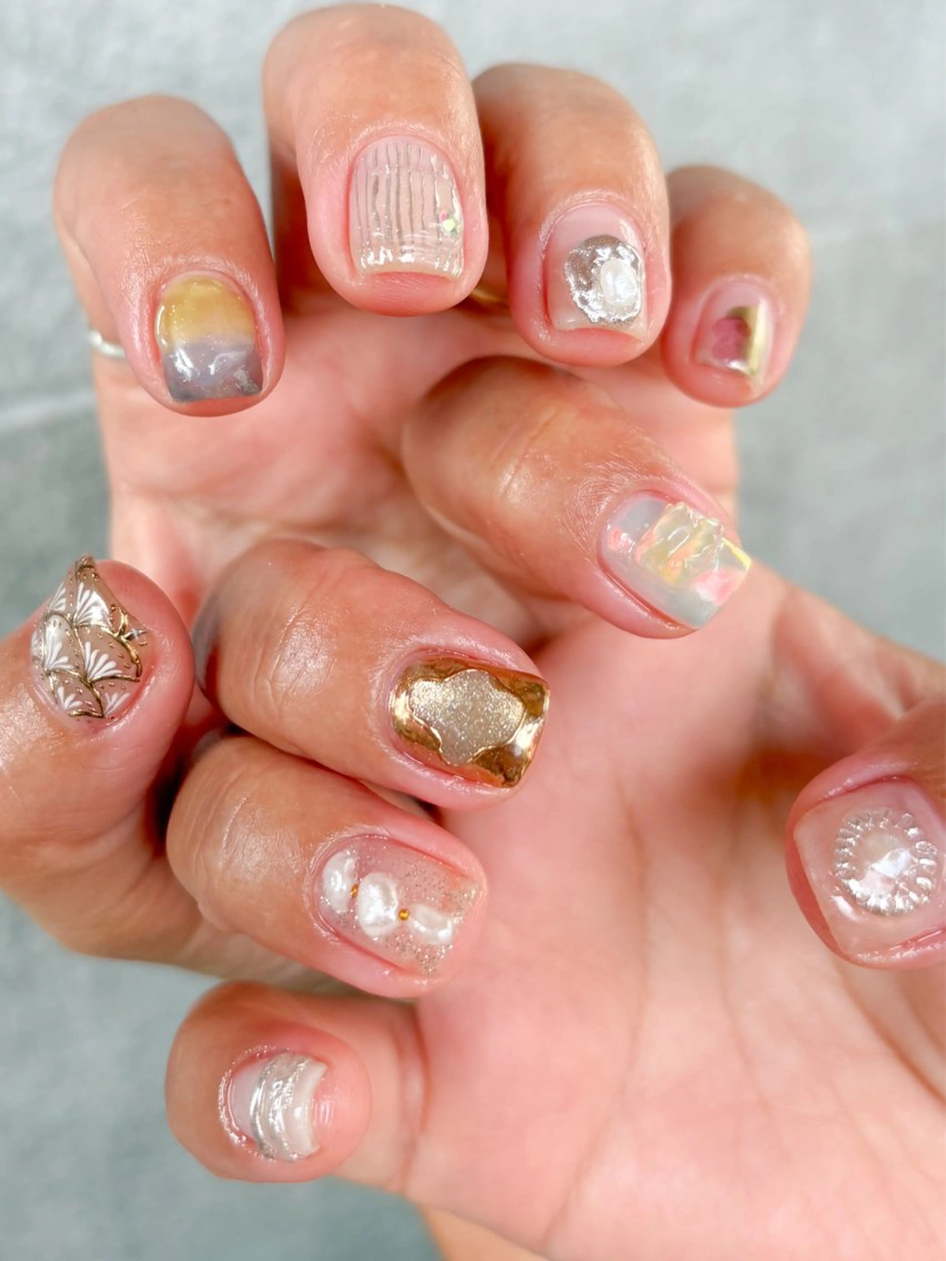 ネイル ハンドネイル フットネイル 🌲🌳🚪iiit o🌲🌳🌲のネイルデザイン