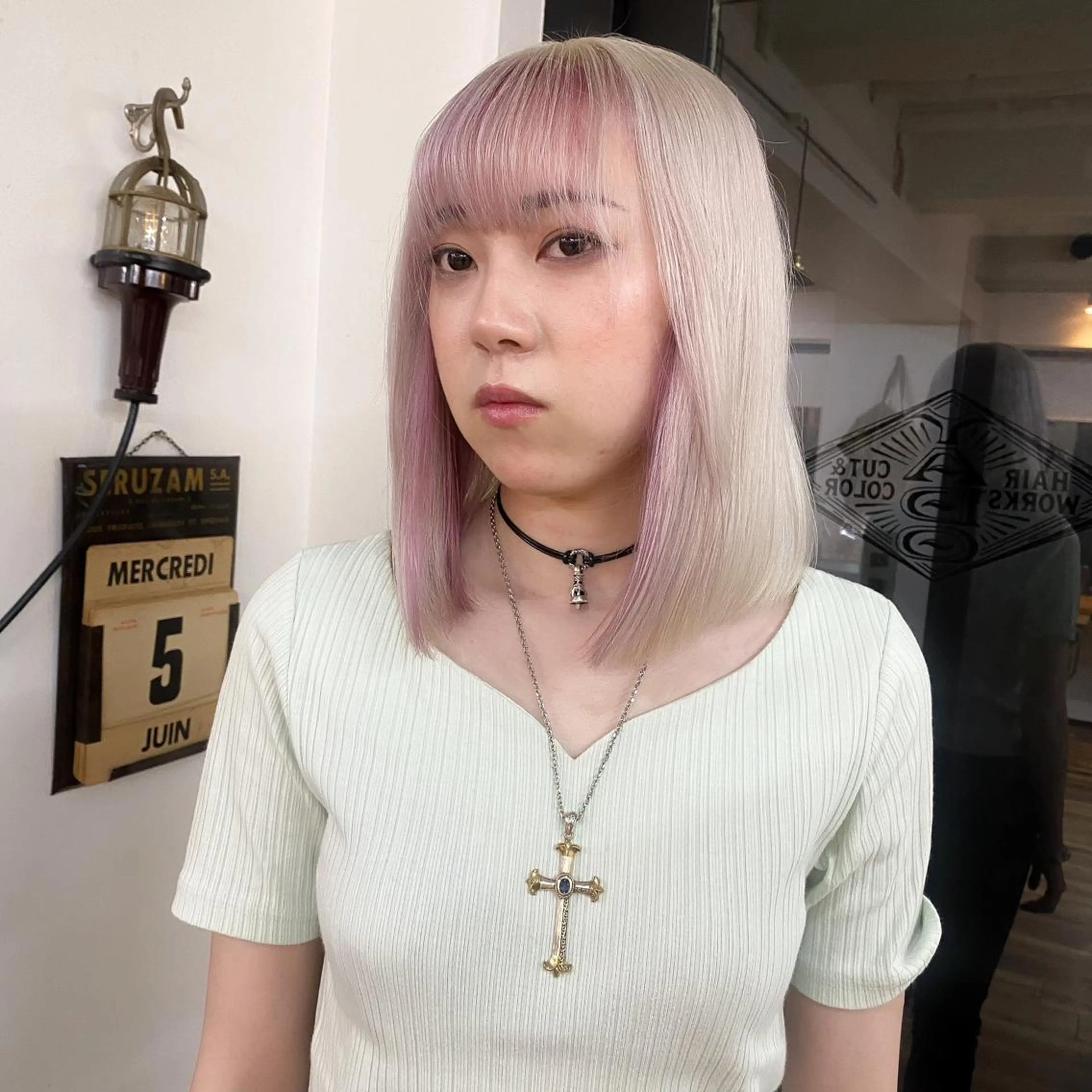 ミディアム カラー ハイトーンカラー ⭐️NAZUNAのヘアスタイル