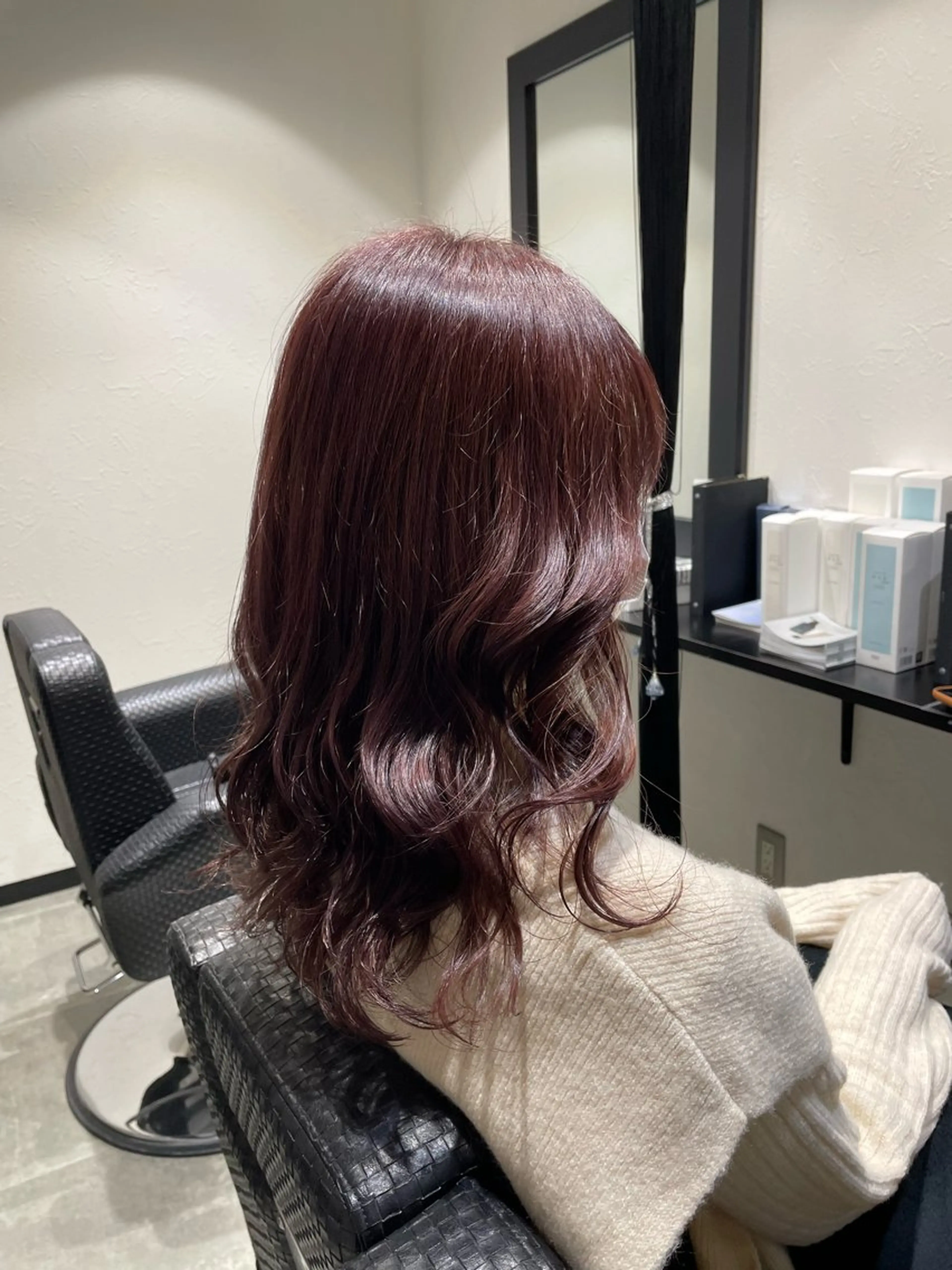 髪質改善カラー＋零秒女髪トリートメント(ロング料金＋1000円～)の写真