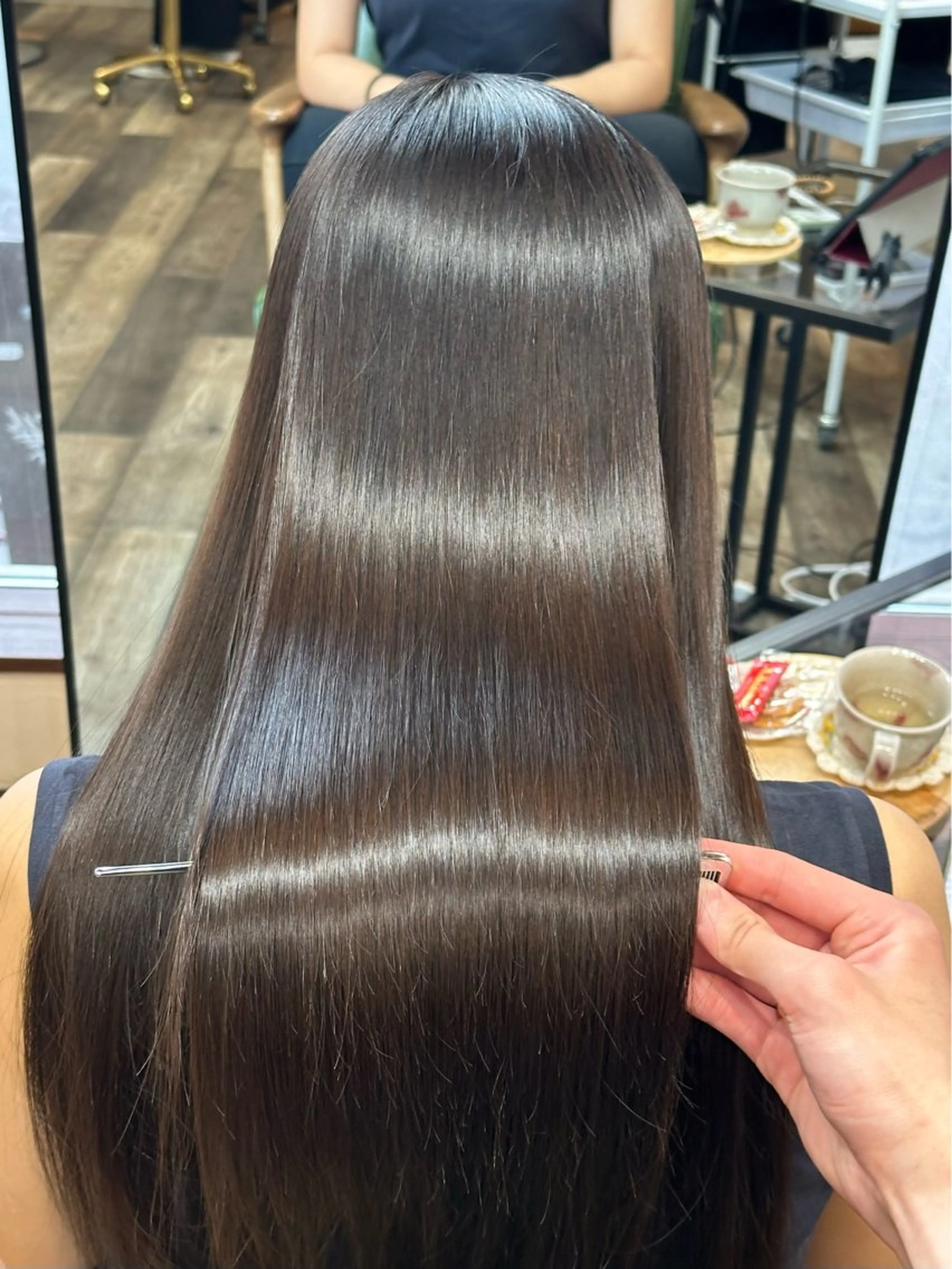 ロング カラー ヘアカラー トリートメント おおつか/メンズ特化 /縮毛矯正/髪質改善のヘアスタイル