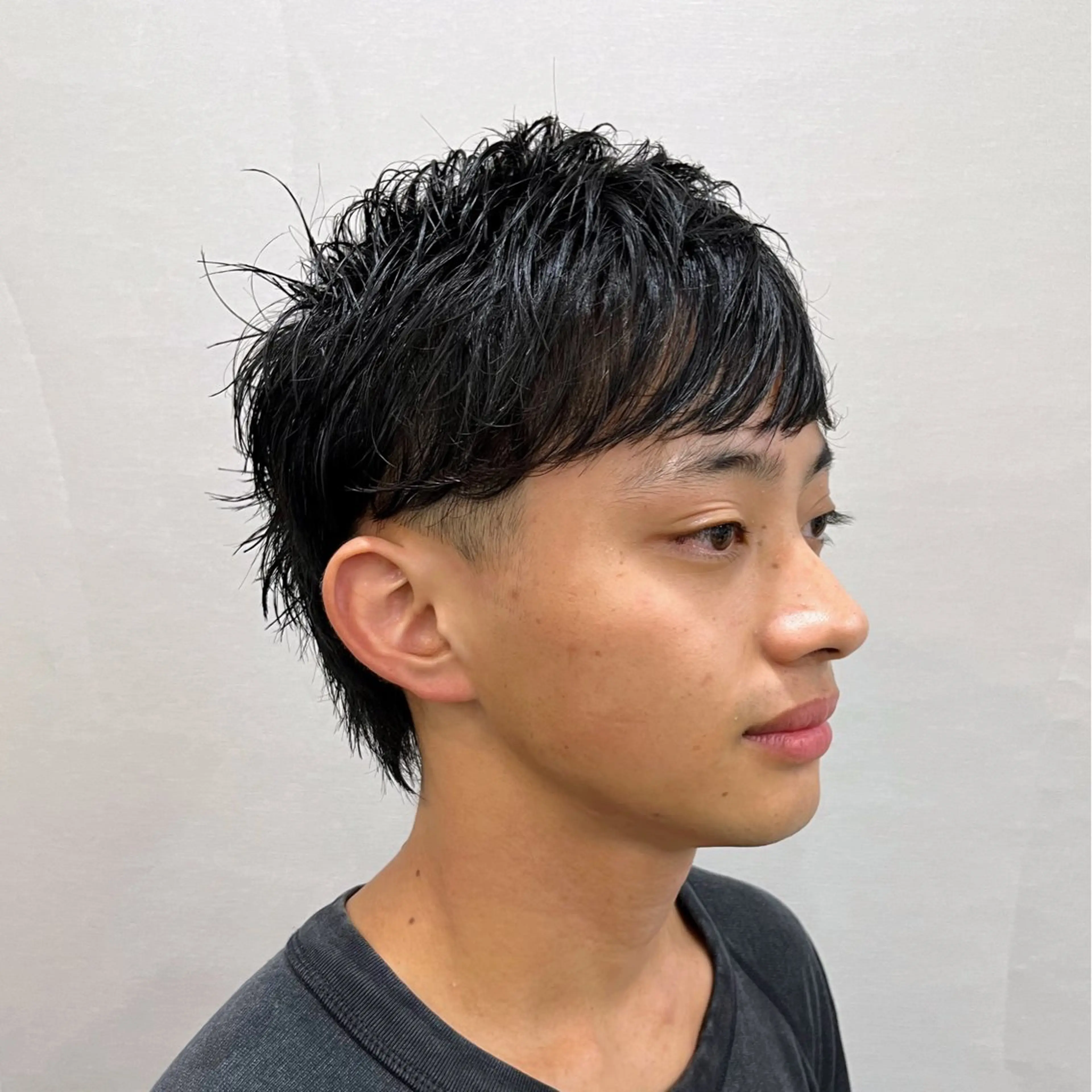 メンズ 刈り上げ メンズウルフカット ウルフカット 押上/ショート・ボブ /パーマ/山口卓朗のヘアスタイル