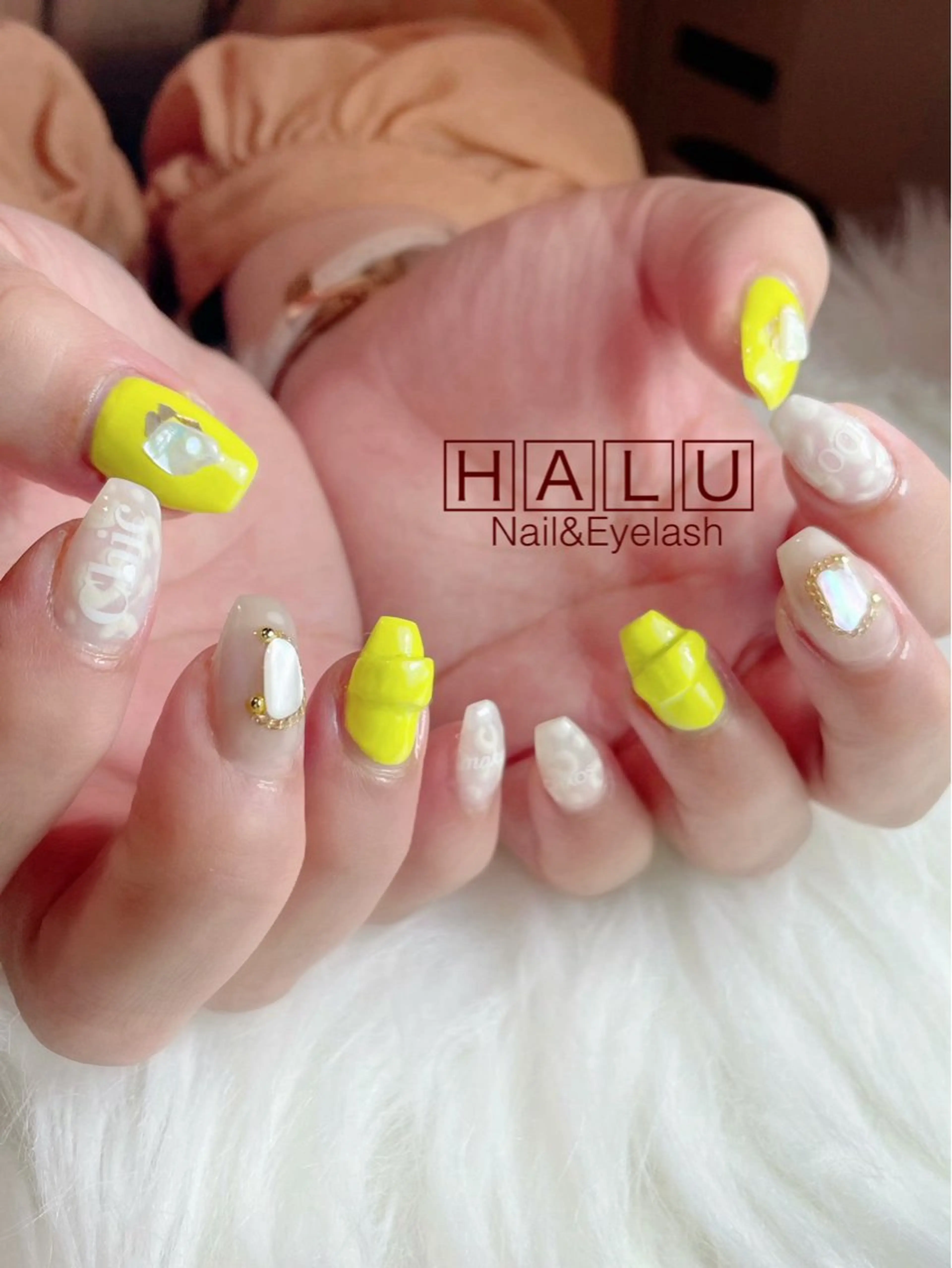 ネイル 黄色 HALU ハルのネイルデザイン
