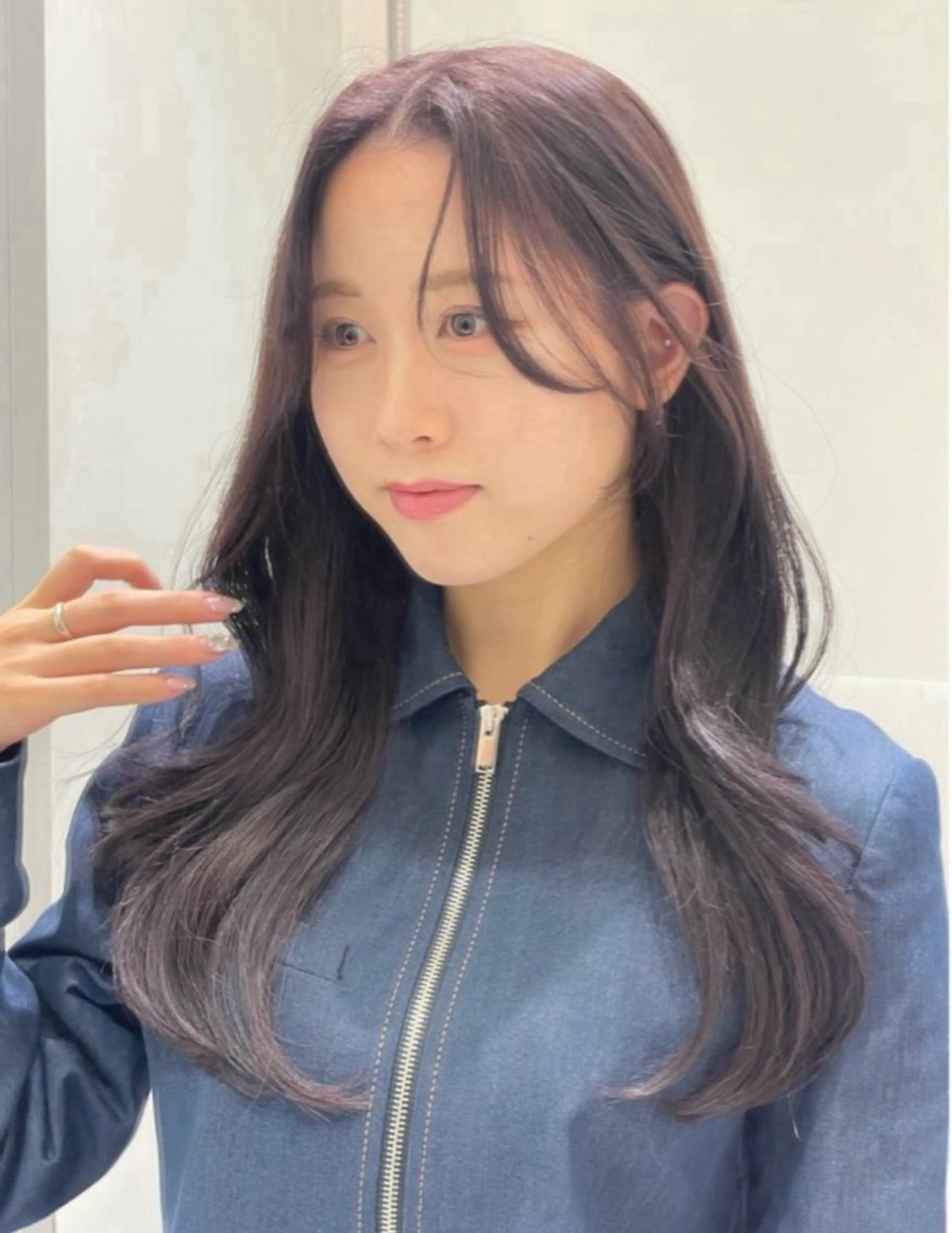 ロング 韓国風ヘア レイヤーカット カット ヘアカラー トリートメント ❤︎︎韓国ヘア❤︎︎ 𝑺𝒉𝒊𝒉𝒐のヘアスタイル