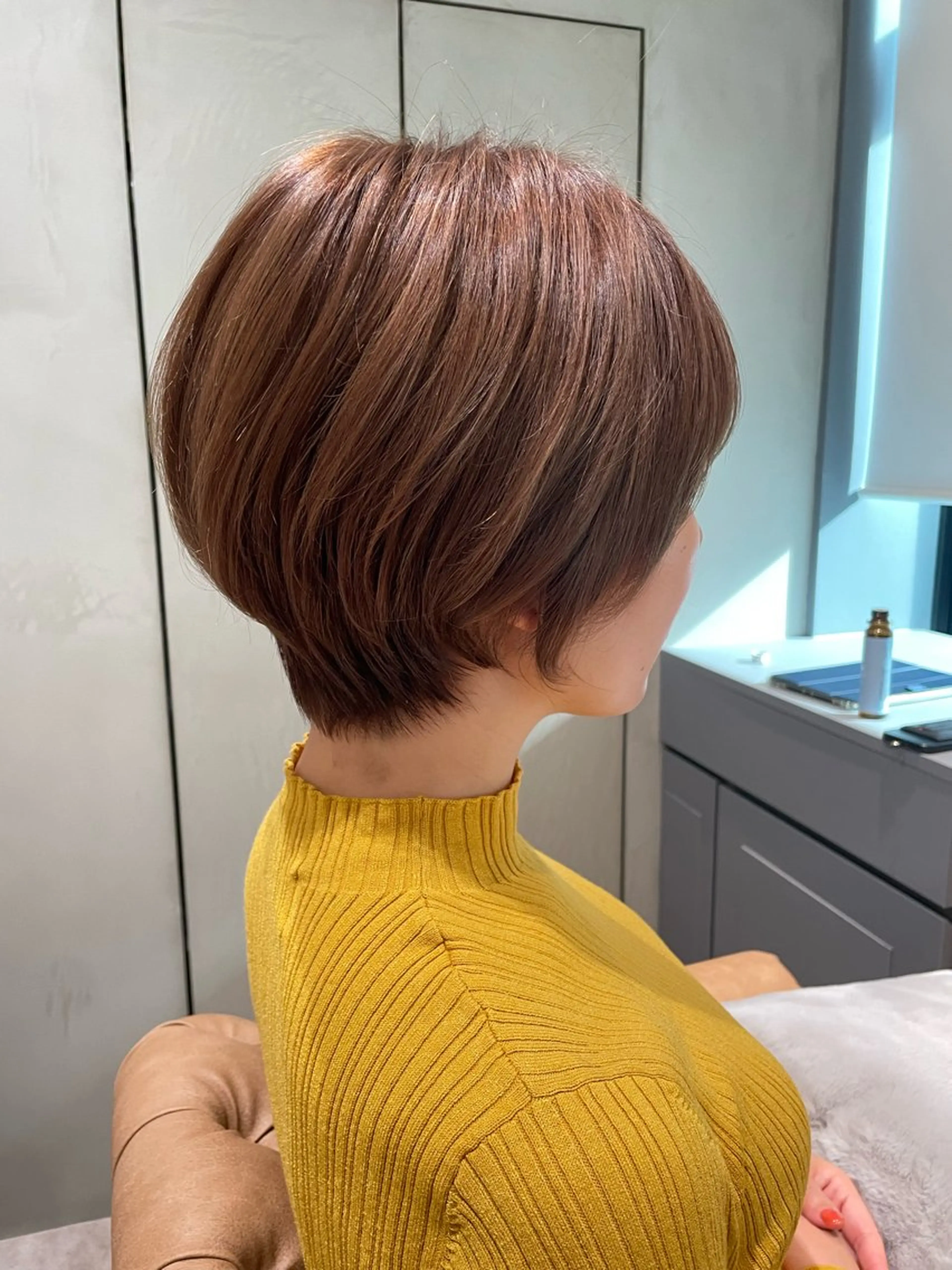 ショート カラー ベージュカラー ショートヘア カット ヘアカラー トリートメント 韓国ヘア/髪質改善 /Harunaのヘアスタイル