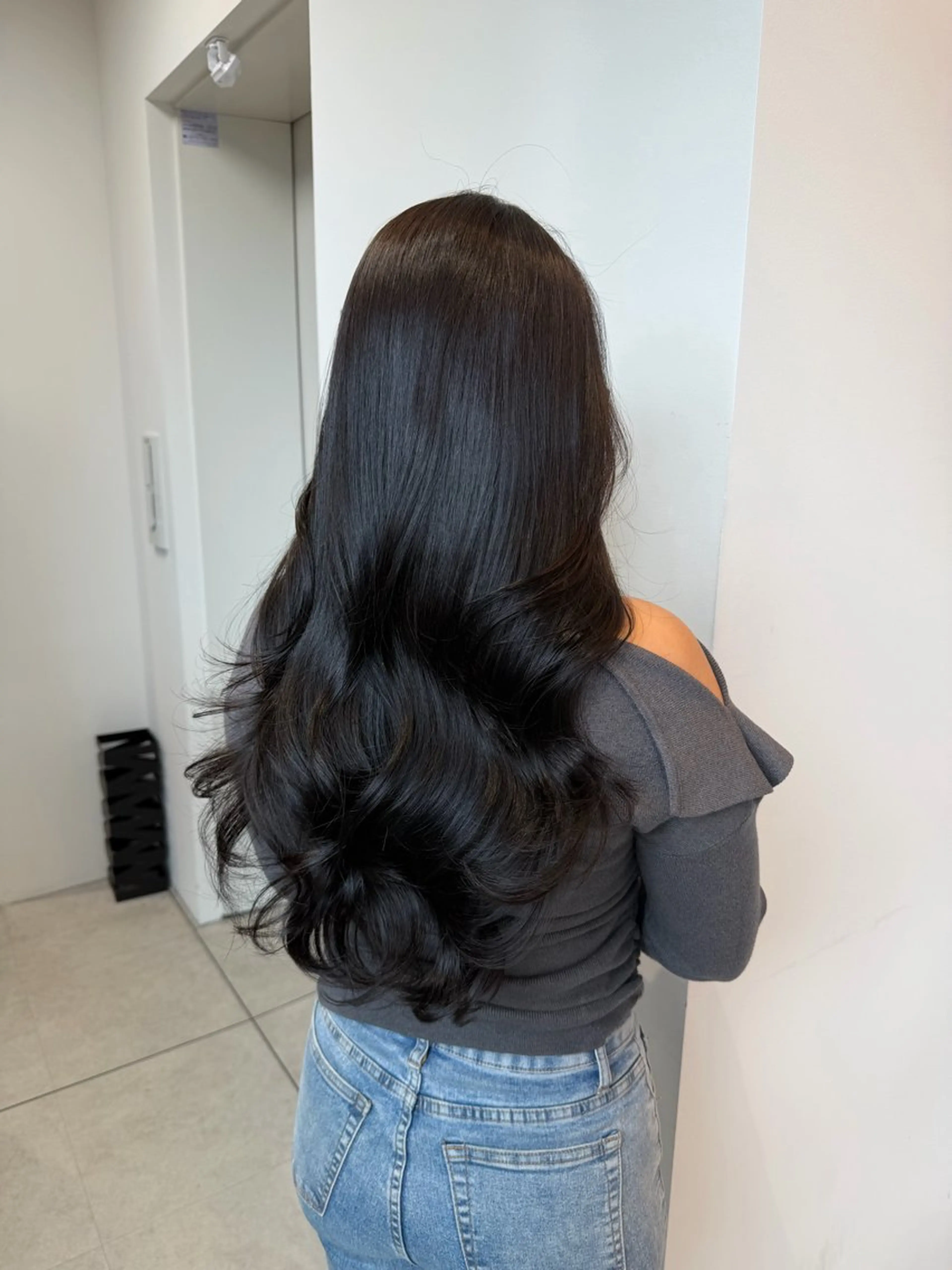 ロング カット ヘアカラー 縮毛矯正 トリートメント 艶髪/縮毛矯正/ Core mikuaのヘアスタイル