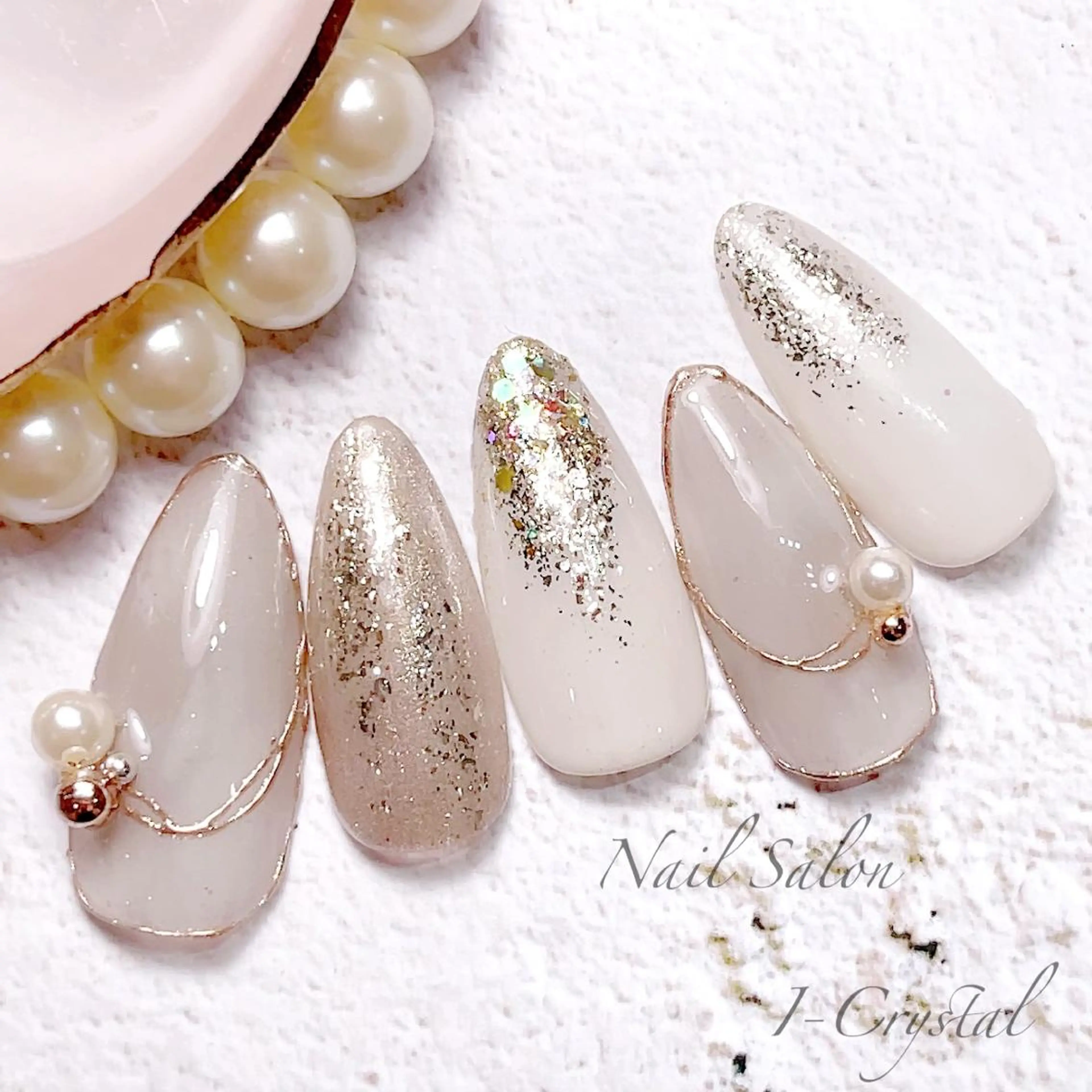 ネイル フットネイル ジェルネイル ニュアンスネイル パラジェル 春ネイル NailSalon  I-Crystal所属・中村 郁美のネイルデザイン