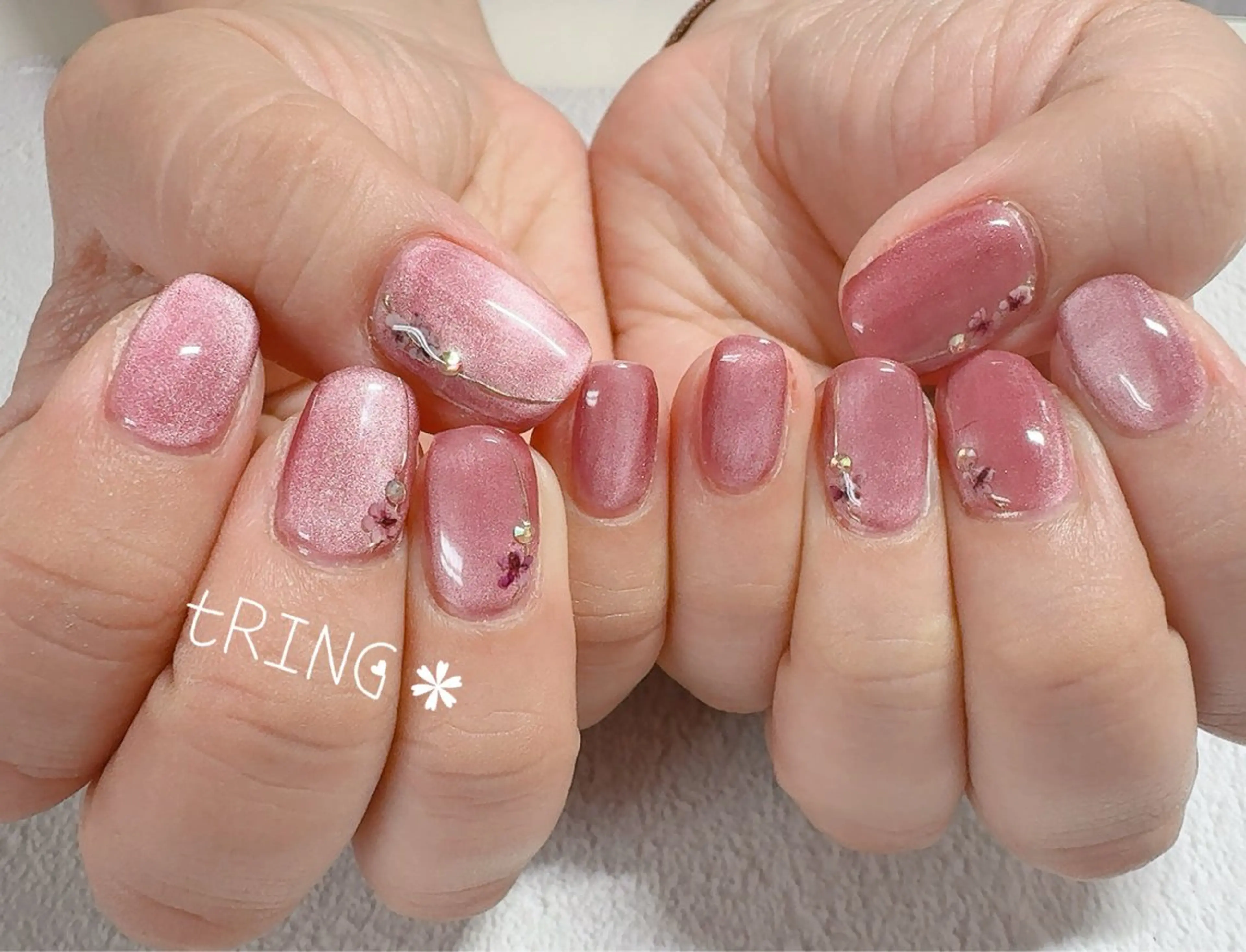 ネイル ハンドネイル tRING＊ しいの木台のネイルデザイン