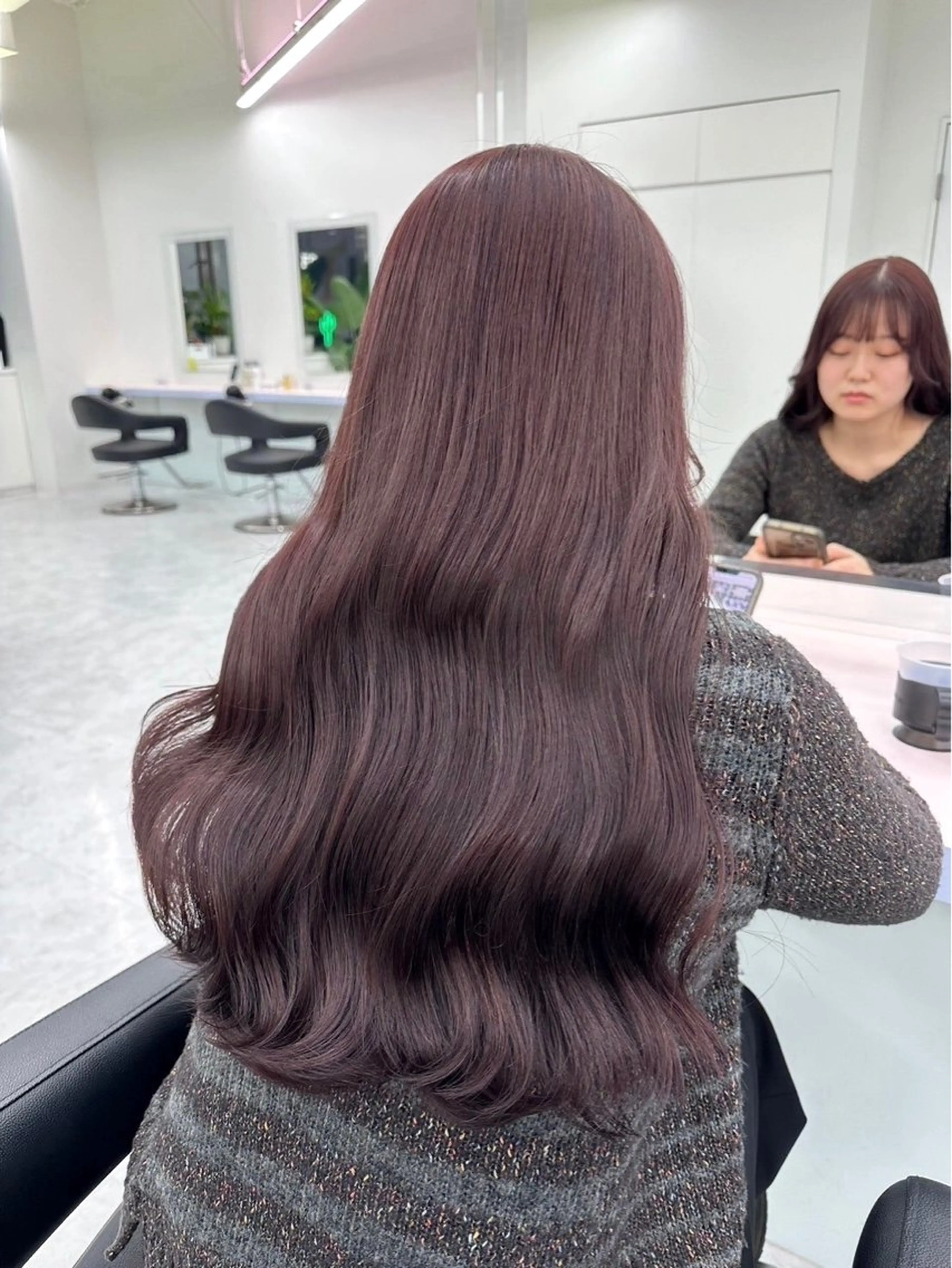 ロング カラー ベージュカラー ブリーチ ブリーチなしカラー ピンクカラー ピンクベージュ ヘアカラー ブレンバイドット所属・ニュアンスカラー/ 🫧レミ(坊主)のヘアスタイル