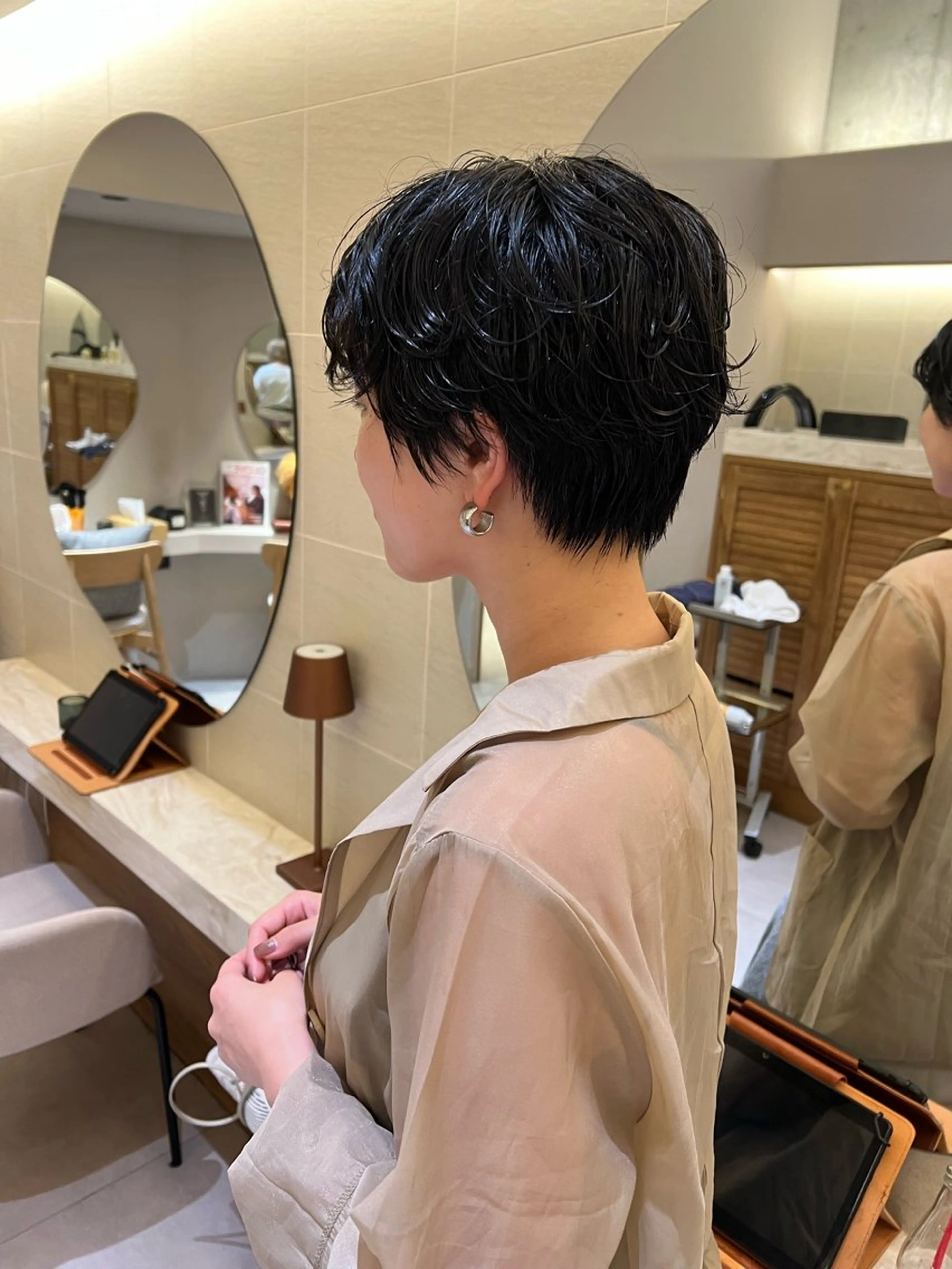 ショート パーマ yiye青山店所属・無料カットモデル /yuukaのヘアスタイル