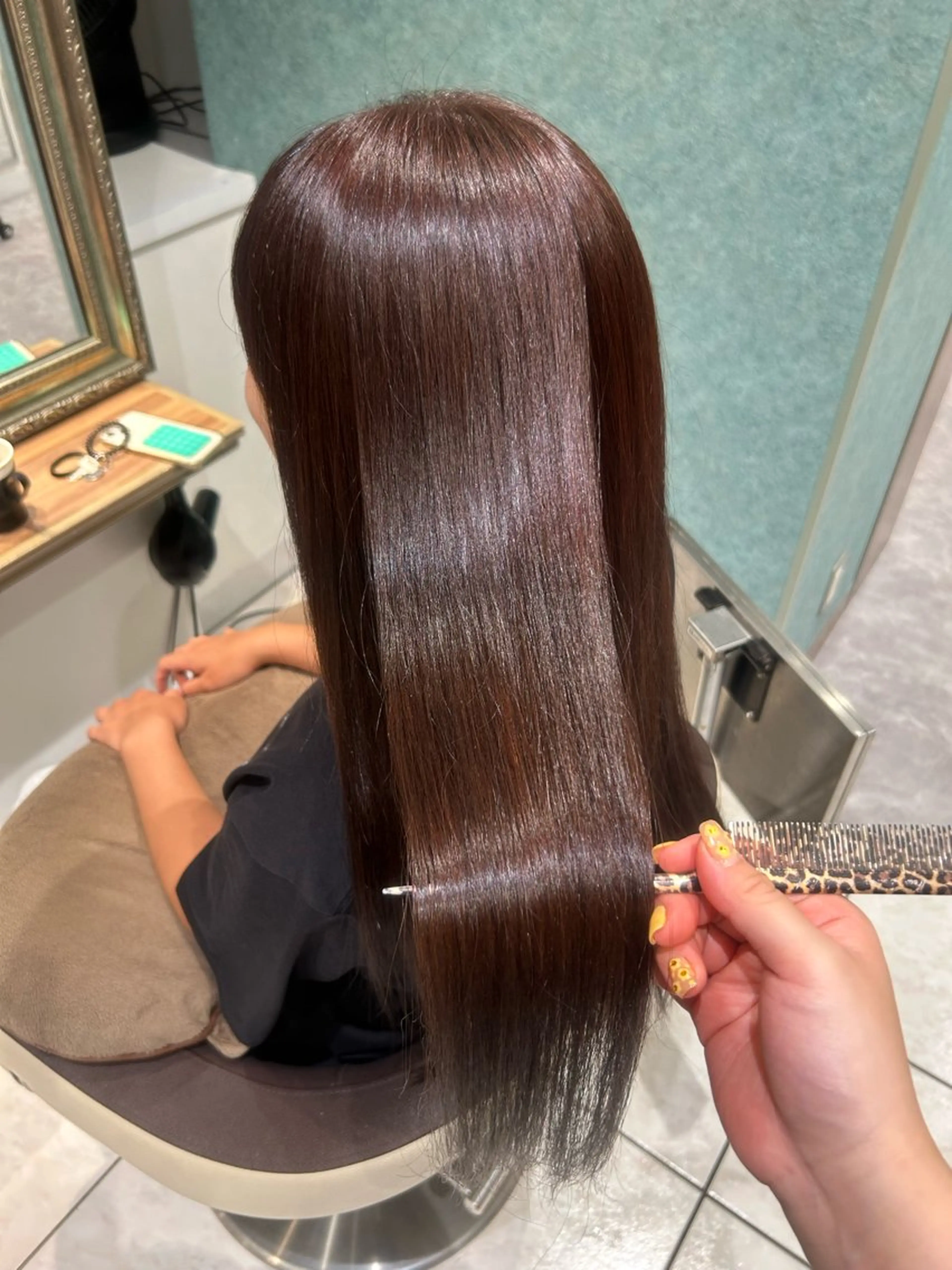 ロング カラー ash西葛西 今井瑚子のヘアスタイル