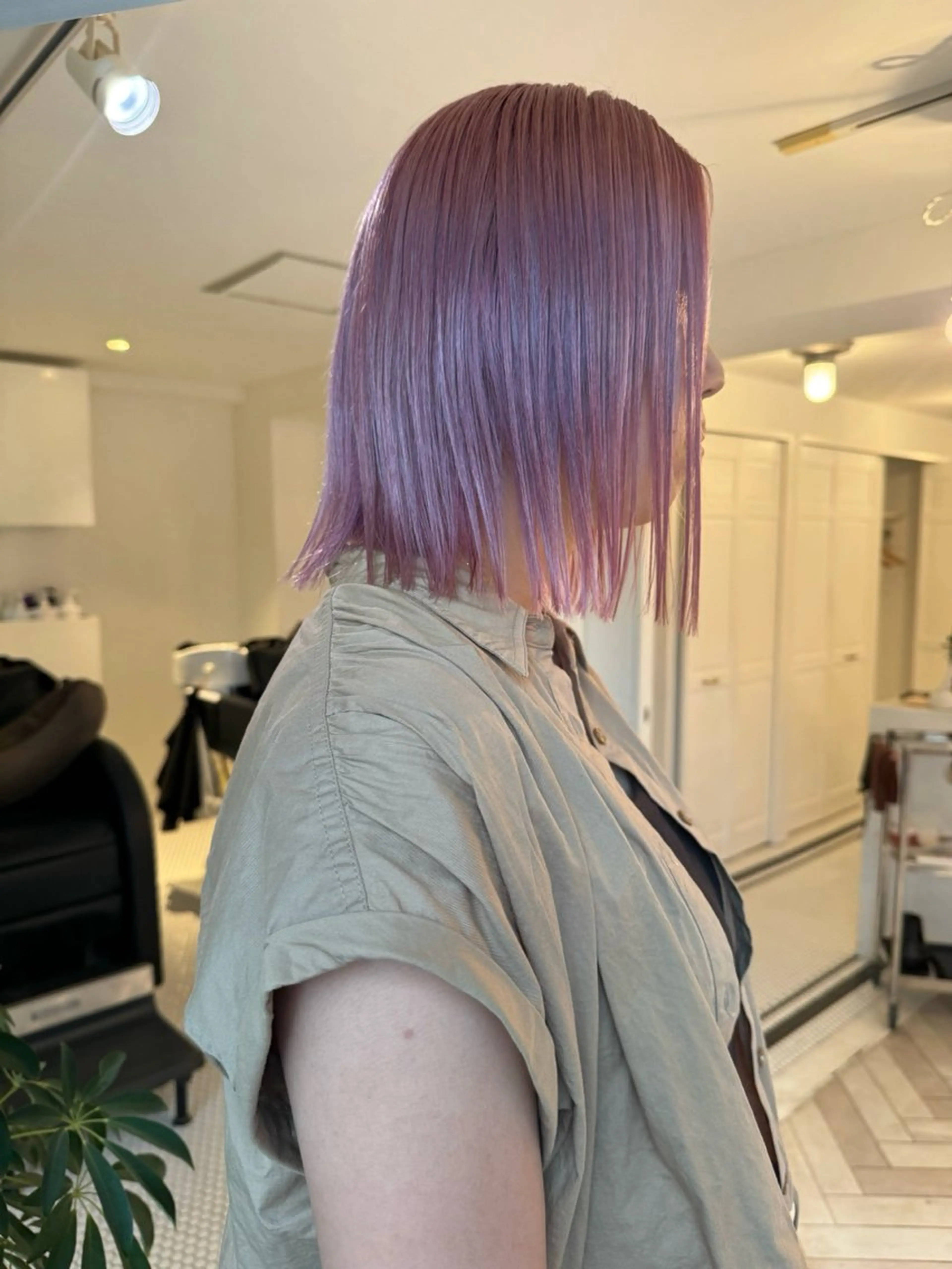 カラー ヘアカラー ブリーチカラー🎀 韓国風/寺門美優のヘアスタイル