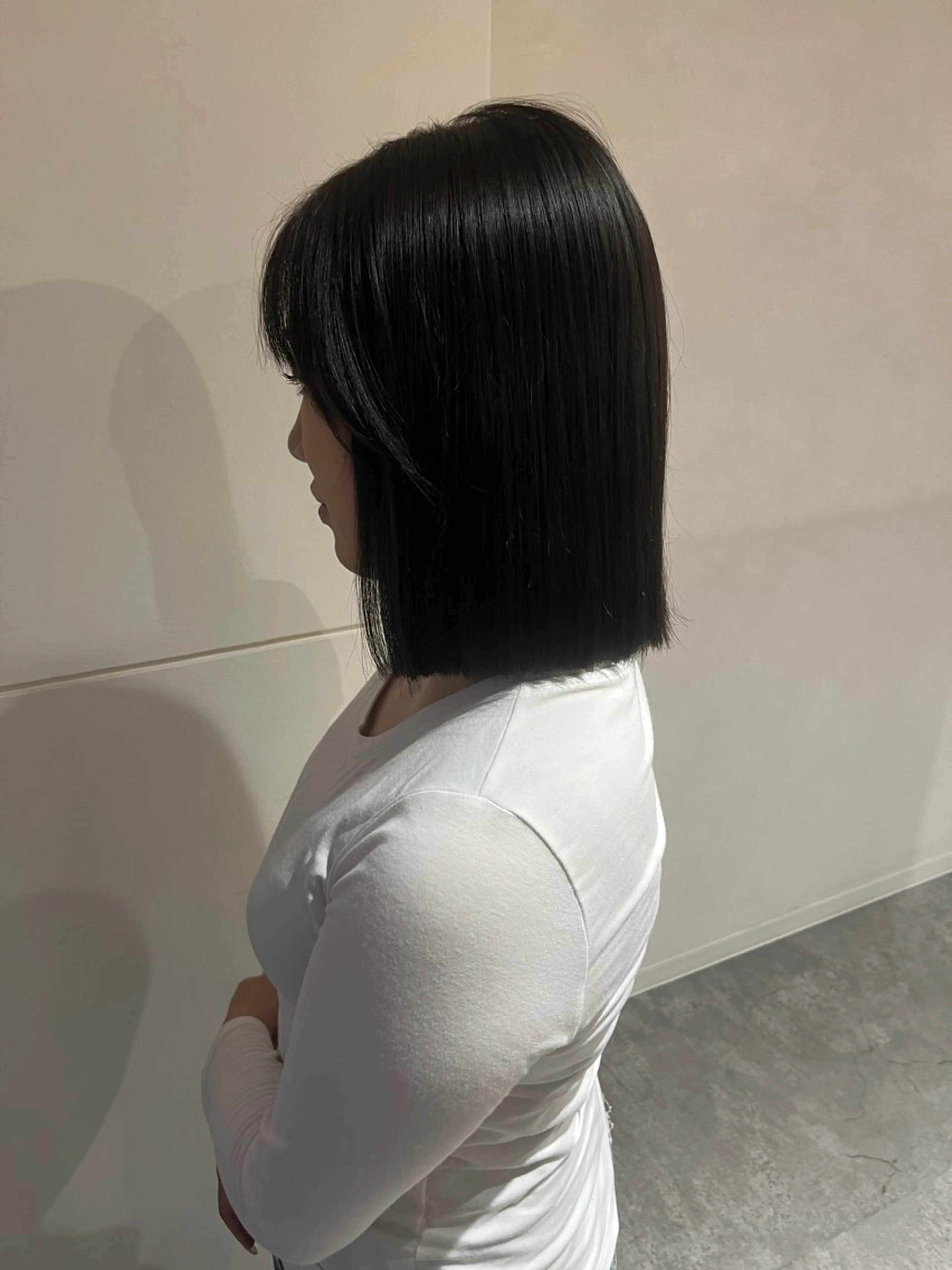 セミロング ボブ 外ハネヘア 縮毛矯正 美優 🪽🎀のヘアスタイル