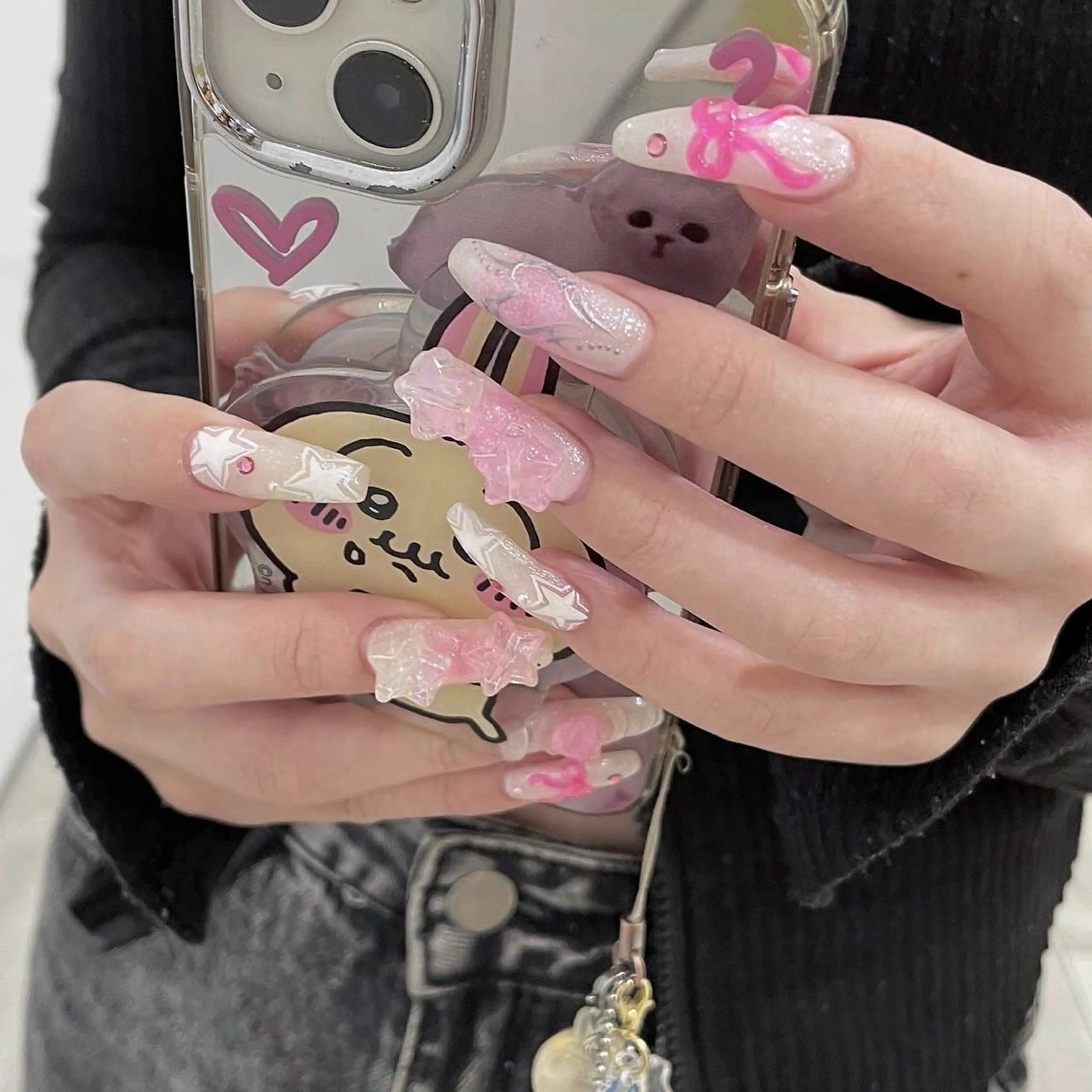 ネイル アートネイル ハンドネイル moca  心斎橋店所属・moca心斎橋店 Aina🐈‍⬛🤍のネイルデザイン