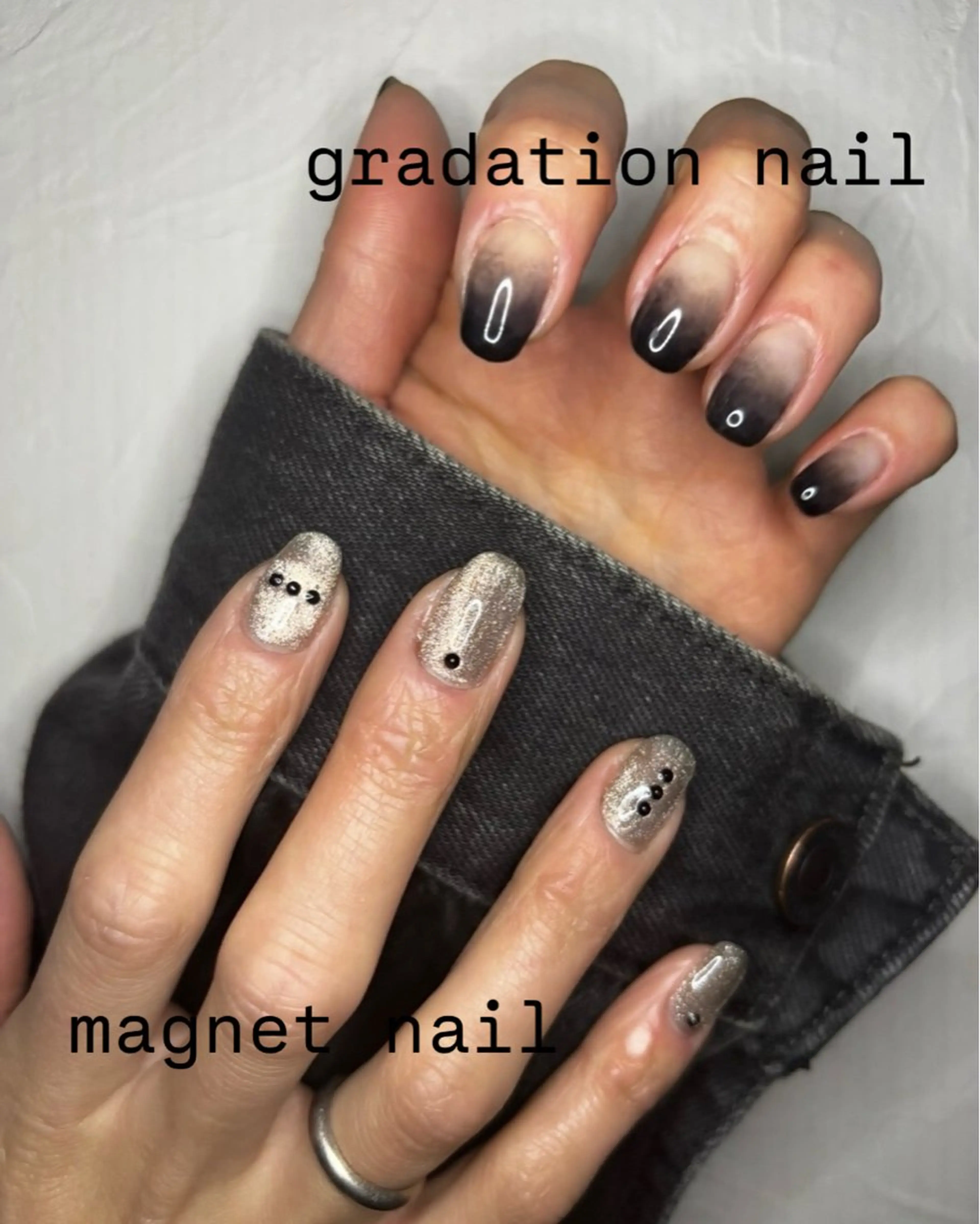 ネイル グラデーション マグネットネイル BellaLuna 武藤美里のネイルデザイン
