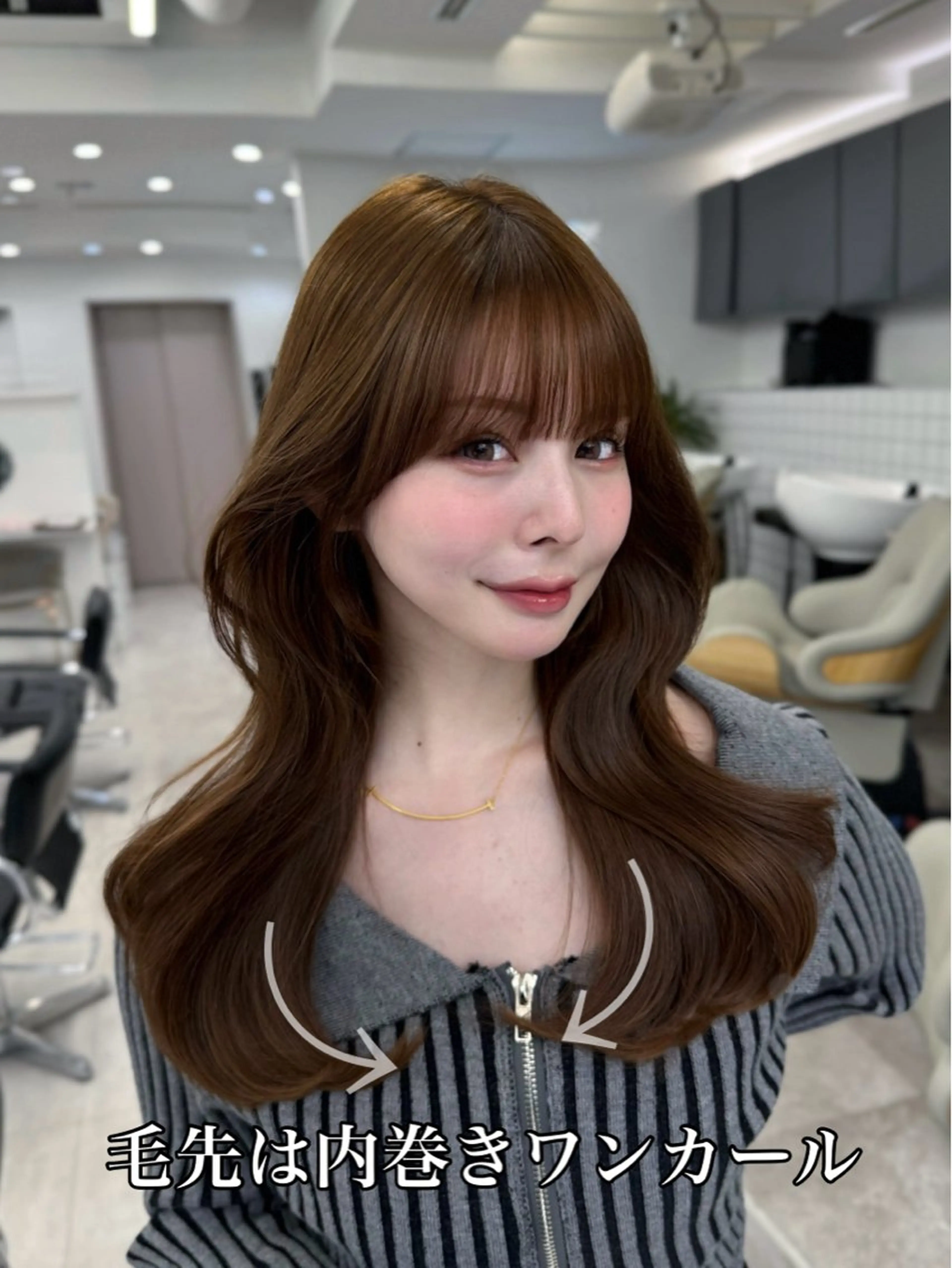 セミロング 映える顔まわり/前髪 特化 💗 ユキマのヘアスタイル